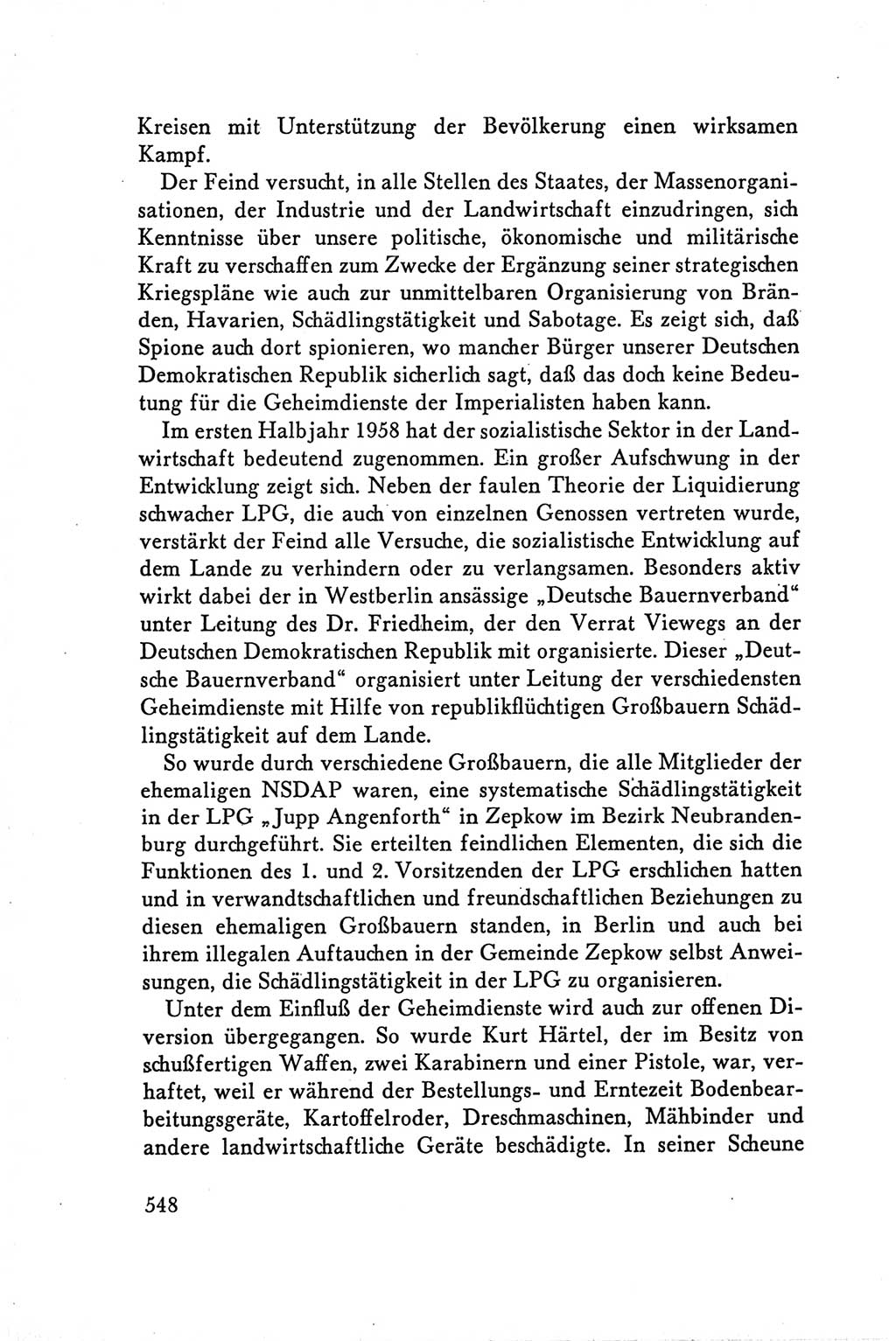 Protokoll der Verhandlungen des Ⅴ. Parteitages der Sozialistischen Einheitspartei Deutschlands (SED) [Deutsche Demokratische Republik (DDR)] 1958, Seite 548