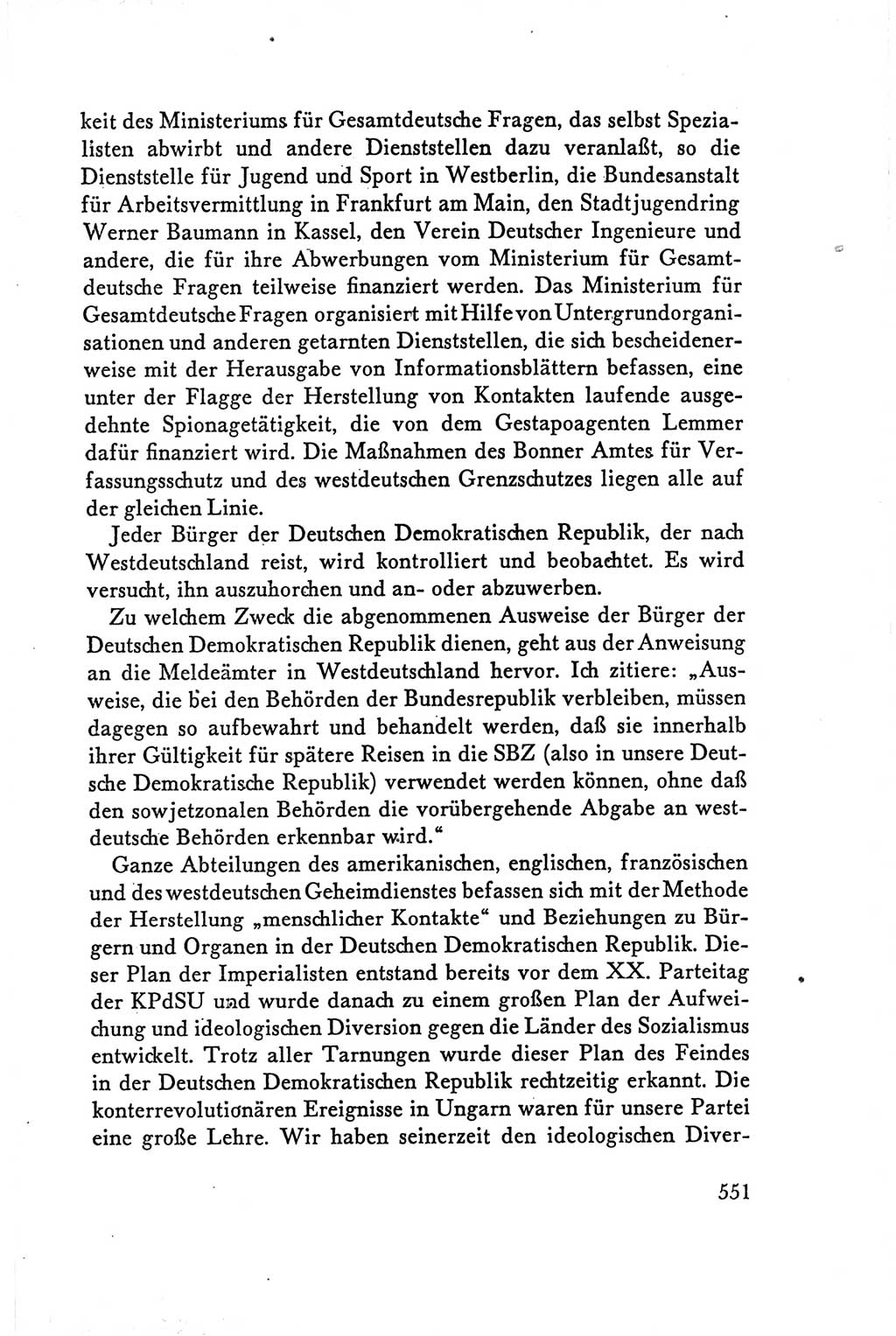Protokoll der Verhandlungen des Ⅴ. Parteitages der Sozialistischen Einheitspartei Deutschlands (SED) [Deutsche Demokratische Republik (DDR)] 1958, Seite 551