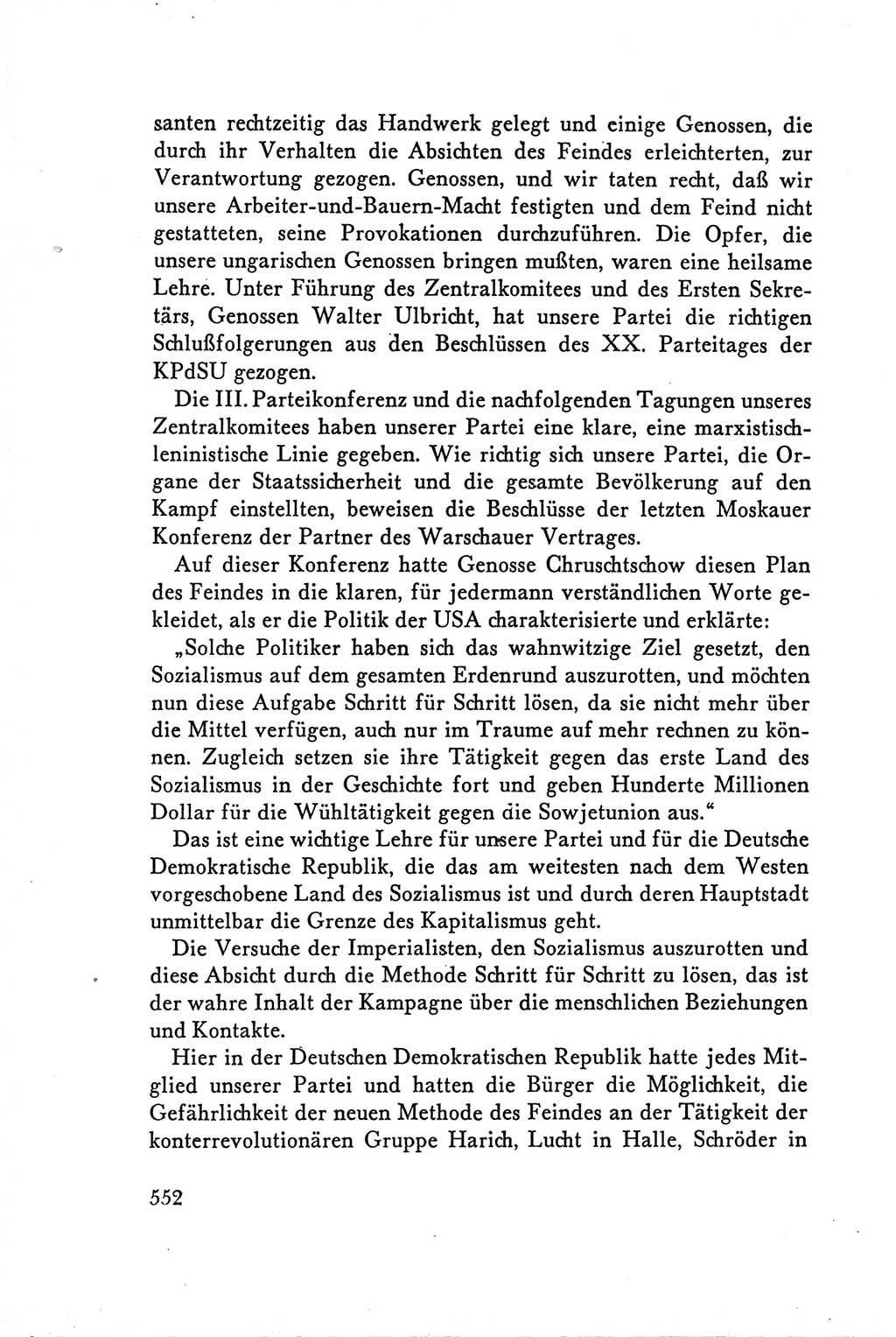 Protokoll der Verhandlungen des Ⅴ. Parteitages der Sozialistischen Einheitspartei Deutschlands (SED) [Deutsche Demokratische Republik (DDR)] 1958, Seite 552