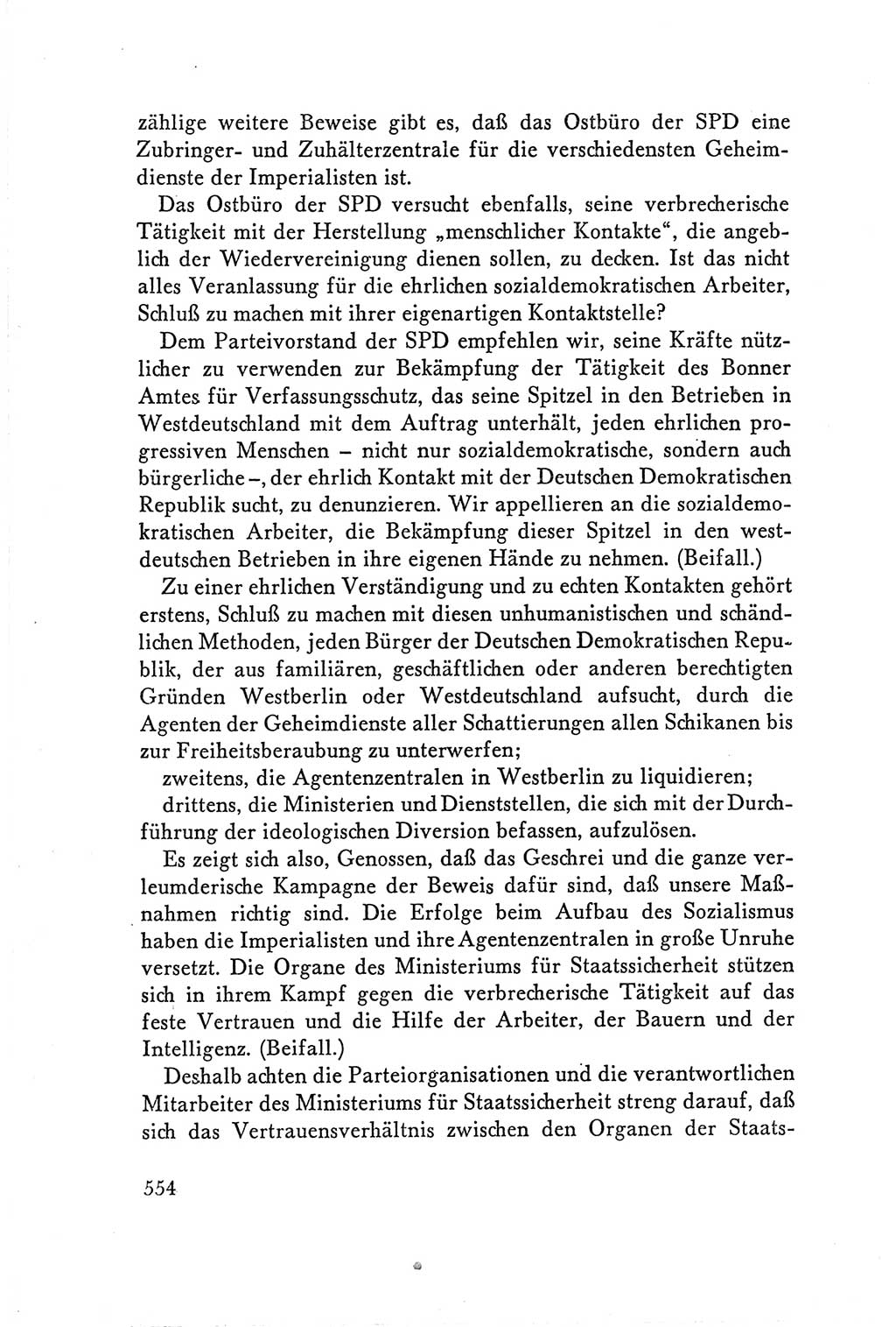 Protokoll der Verhandlungen des Ⅴ. Parteitages der Sozialistischen Einheitspartei Deutschlands (SED) [Deutsche Demokratische Republik (DDR)] 1958, Seite 554