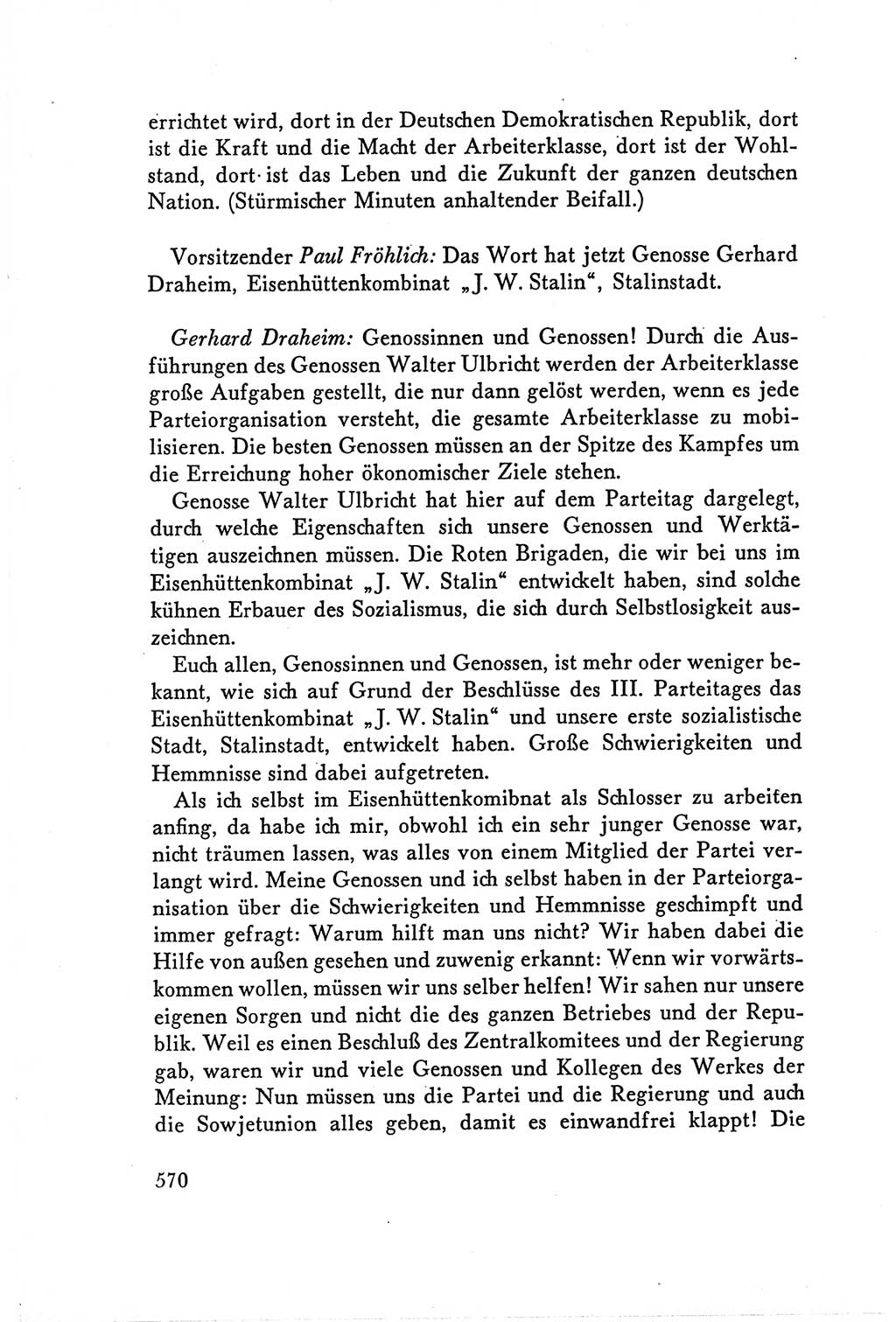 Protokoll der Verhandlungen des Ⅴ. Parteitages der Sozialistischen Einheitspartei Deutschlands (SED) [Deutsche Demokratische Republik (DDR)] 1958, Seite 570