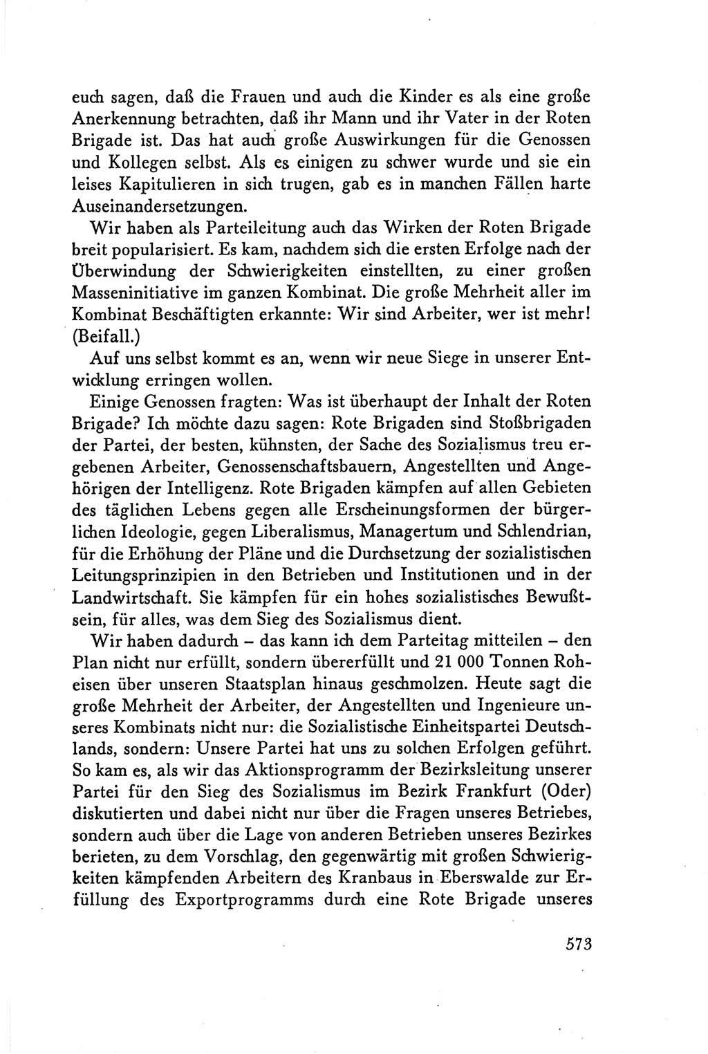 Protokoll der Verhandlungen des Ⅴ. Parteitages der Sozialistischen Einheitspartei Deutschlands (SED) [Deutsche Demokratische Republik (DDR)] 1958, Seite 573