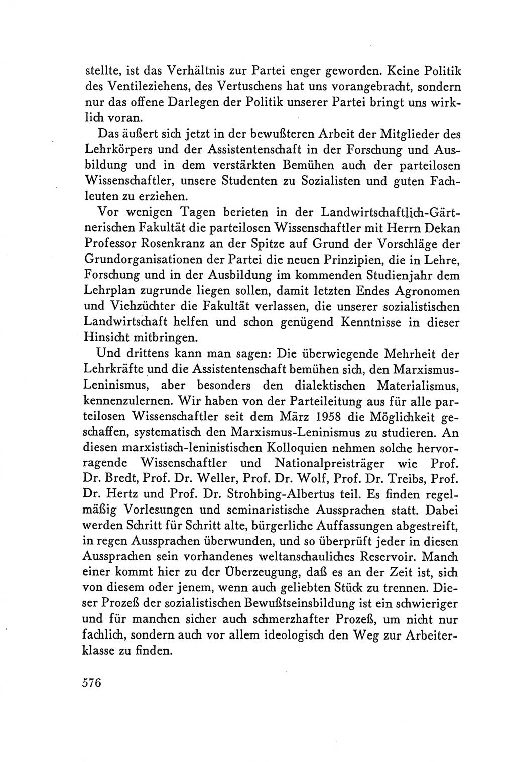 Protokoll der Verhandlungen des Ⅴ. Parteitages der Sozialistischen Einheitspartei Deutschlands (SED) [Deutsche Demokratische Republik (DDR)] 1958, Seite 576
