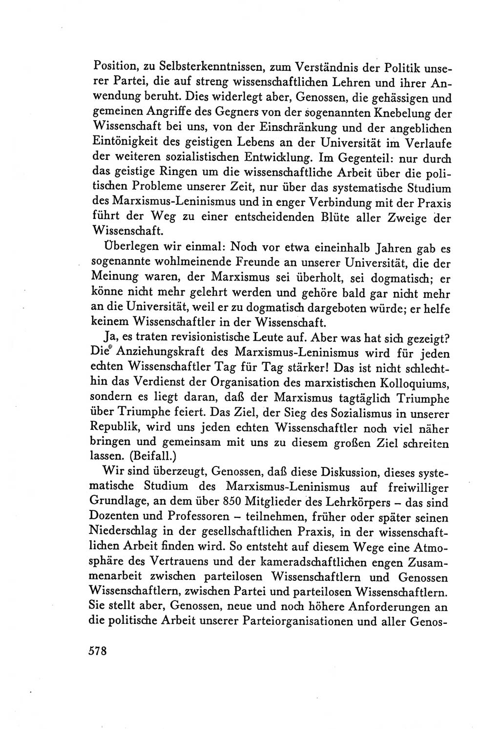 Protokoll der Verhandlungen des Ⅴ. Parteitages der Sozialistischen Einheitspartei Deutschlands (SED) [Deutsche Demokratische Republik (DDR)] 1958, Seite 578