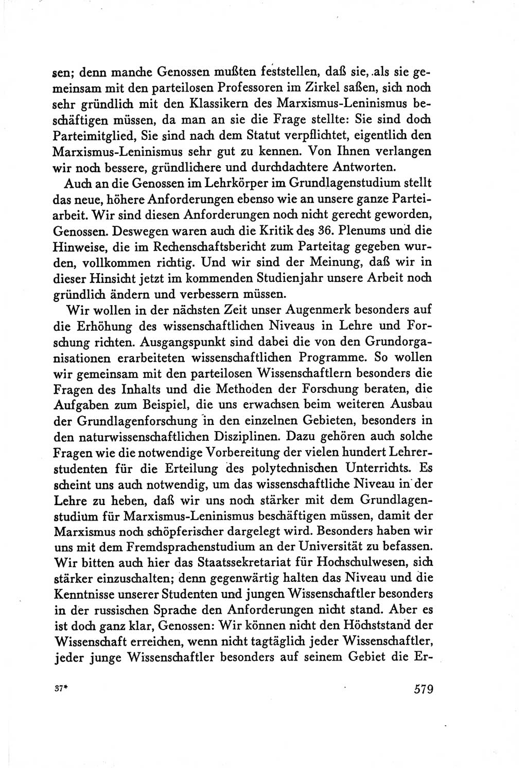 Protokoll der Verhandlungen des Ⅴ. Parteitages der Sozialistischen Einheitspartei Deutschlands (SED) [Deutsche Demokratische Republik (DDR)] 1958, Seite 579
