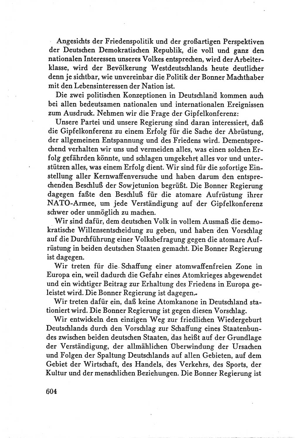 Protokoll der Verhandlungen des Ⅴ. Parteitages der Sozialistischen Einheitspartei Deutschlands (SED) [Deutsche Demokratische Republik (DDR)] 1958, Seite 604