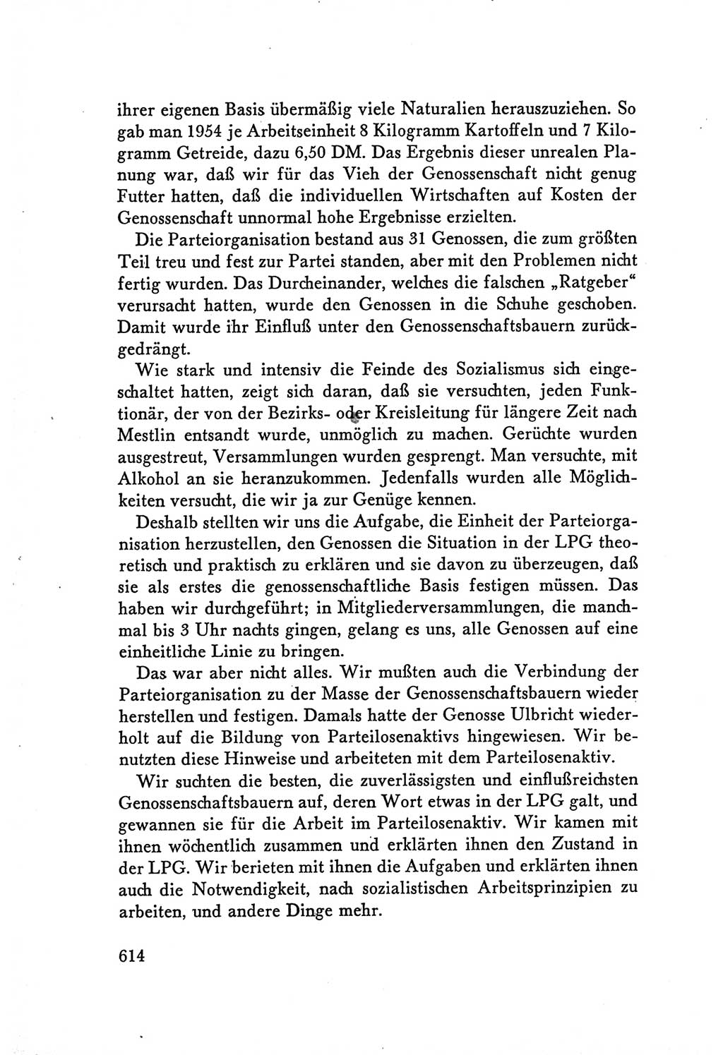 Protokoll der Verhandlungen des Ⅴ. Parteitages der Sozialistischen Einheitspartei Deutschlands (SED) [Deutsche Demokratische Republik (DDR)] 1958, Seite 614