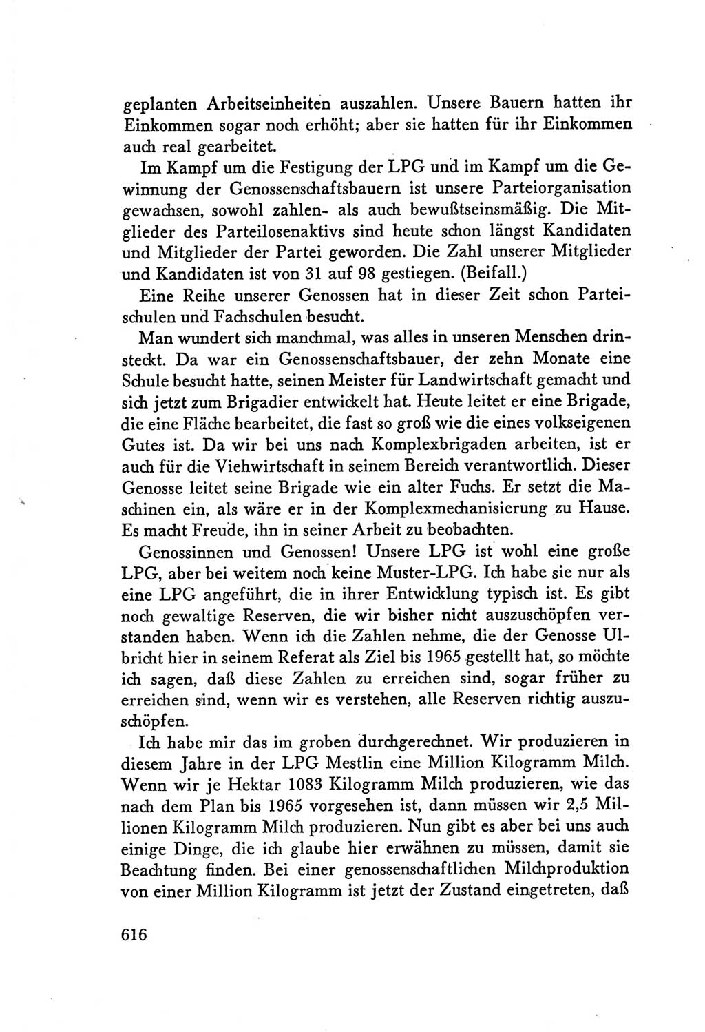 Protokoll der Verhandlungen des Ⅴ. Parteitages der Sozialistischen Einheitspartei Deutschlands (SED) [Deutsche Demokratische Republik (DDR)] 1958, Seite 616