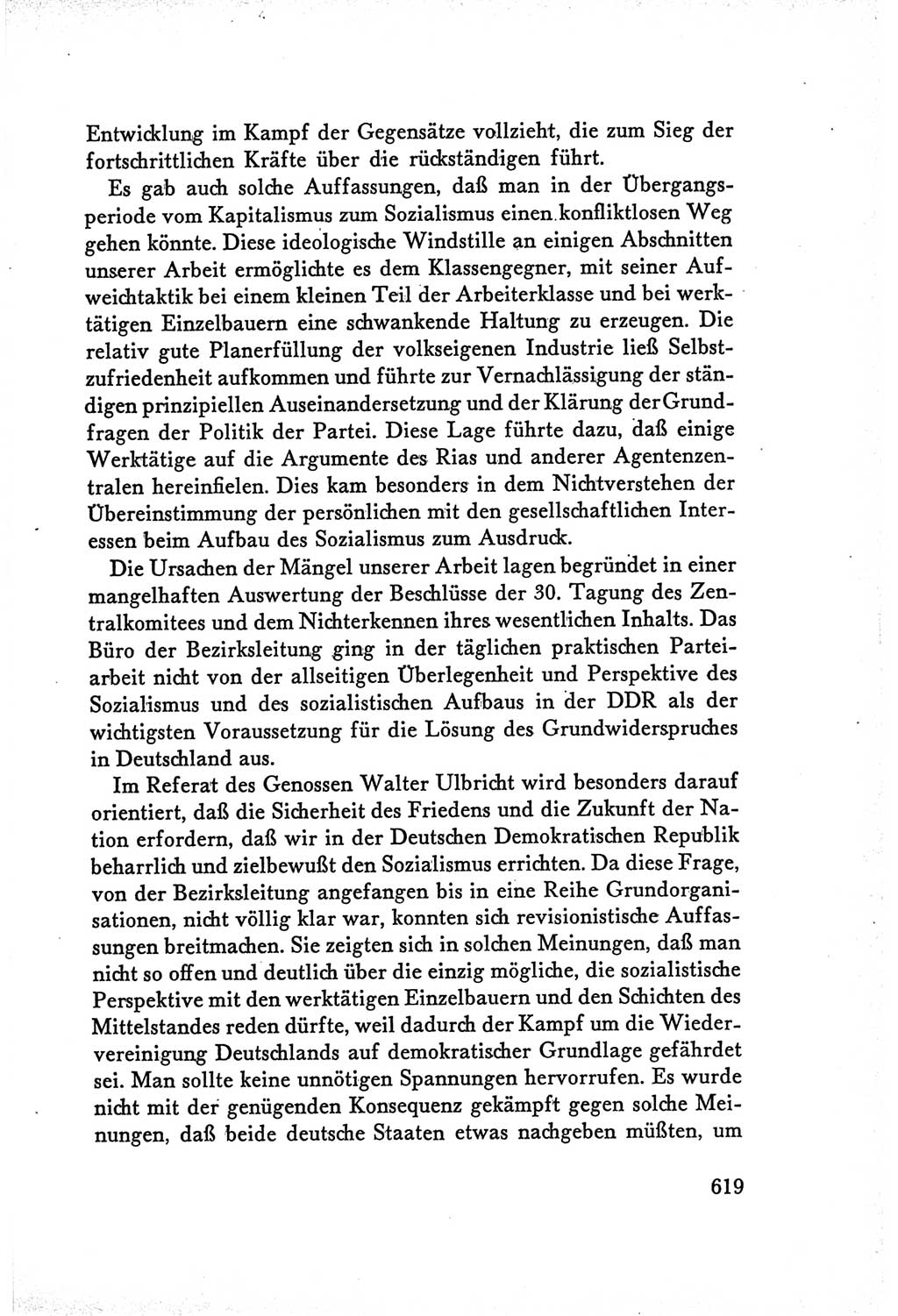 Protokoll der Verhandlungen des Ⅴ. Parteitages der Sozialistischen Einheitspartei Deutschlands (SED) [Deutsche Demokratische Republik (DDR)] 1958, Seite 619