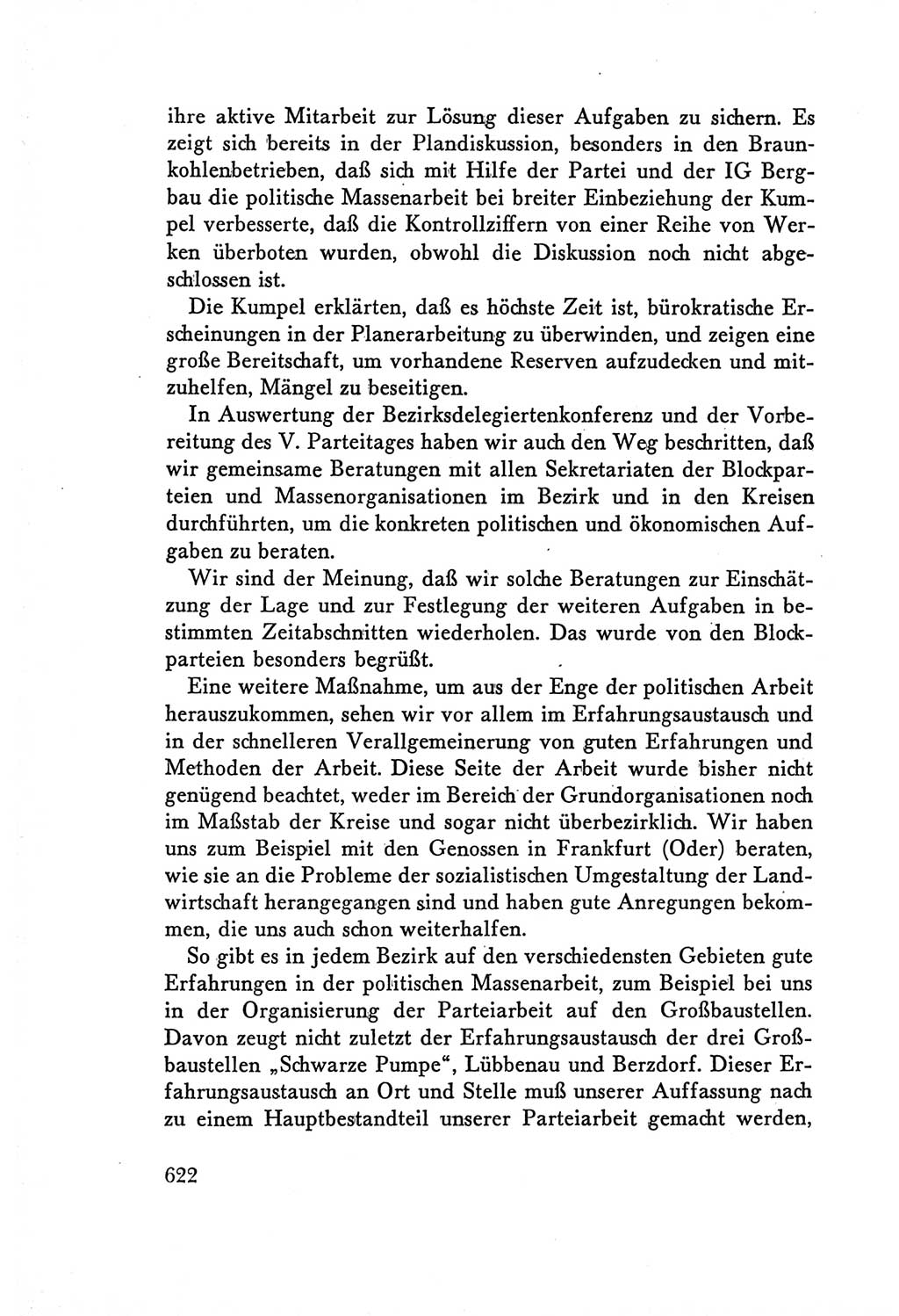Protokoll der Verhandlungen des Ⅴ. Parteitages der Sozialistischen Einheitspartei Deutschlands (SED) [Deutsche Demokratische Republik (DDR)] 1958, Seite 622