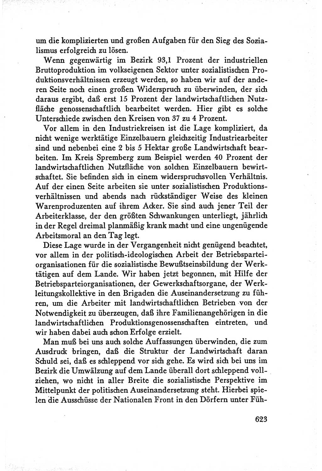 Protokoll der Verhandlungen des Ⅴ. Parteitages der Sozialistischen Einheitspartei Deutschlands (SED) [Deutsche Demokratische Republik (DDR)] 1958, Seite 623