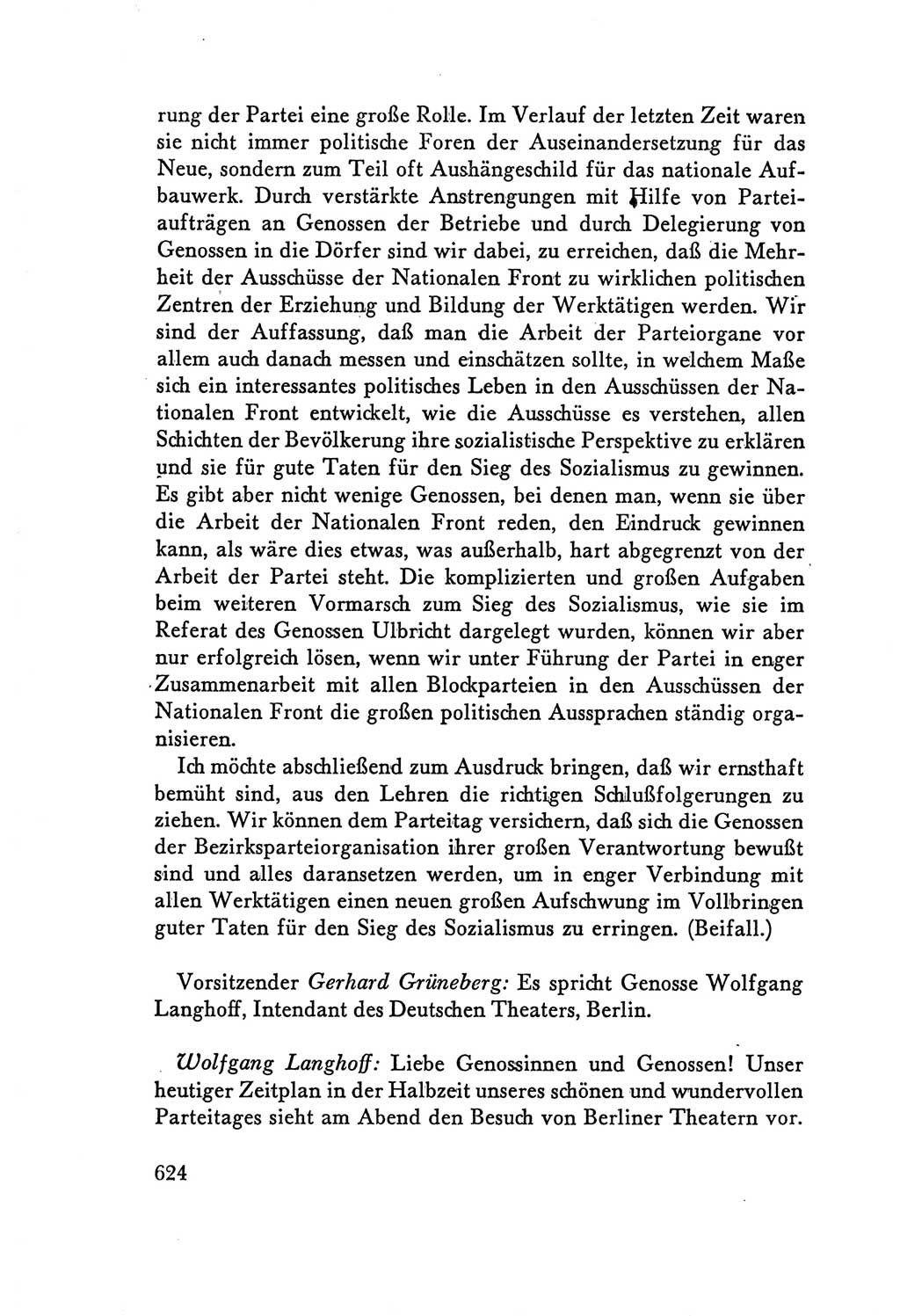 Protokoll der Verhandlungen des Ⅴ. Parteitages der Sozialistischen Einheitspartei Deutschlands (SED) [Deutsche Demokratische Republik (DDR)] 1958, Seite 624
