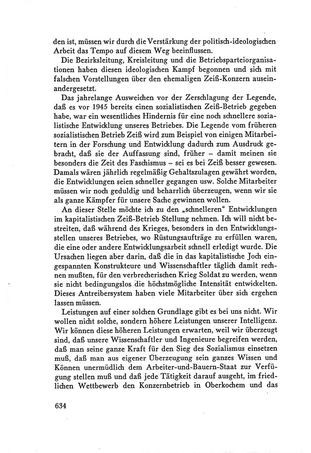 Protokoll der Verhandlungen des Ⅴ. Parteitages der Sozialistischen Einheitspartei Deutschlands (SED) [Deutsche Demokratische Republik (DDR)] 1958, Seite 634