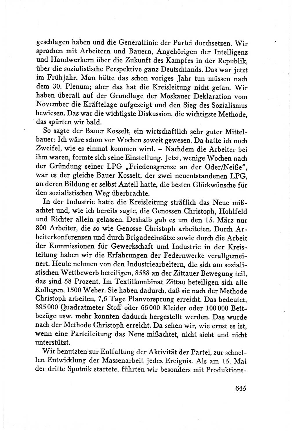 Protokoll der Verhandlungen des Ⅴ. Parteitages der Sozialistischen Einheitspartei Deutschlands (SED) [Deutsche Demokratische Republik (DDR)] 1958, Seite 645