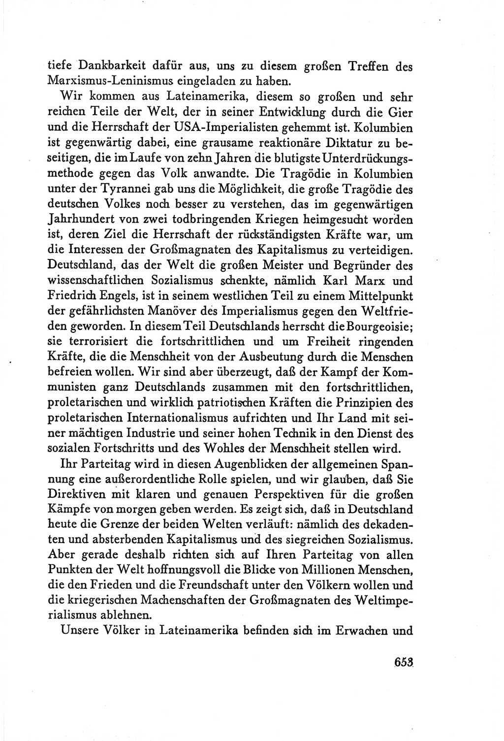 Protokoll der Verhandlungen des Ⅴ. Parteitages der Sozialistischen Einheitspartei Deutschlands (SED) [Deutsche Demokratische Republik (DDR)] 1958, Seite 653