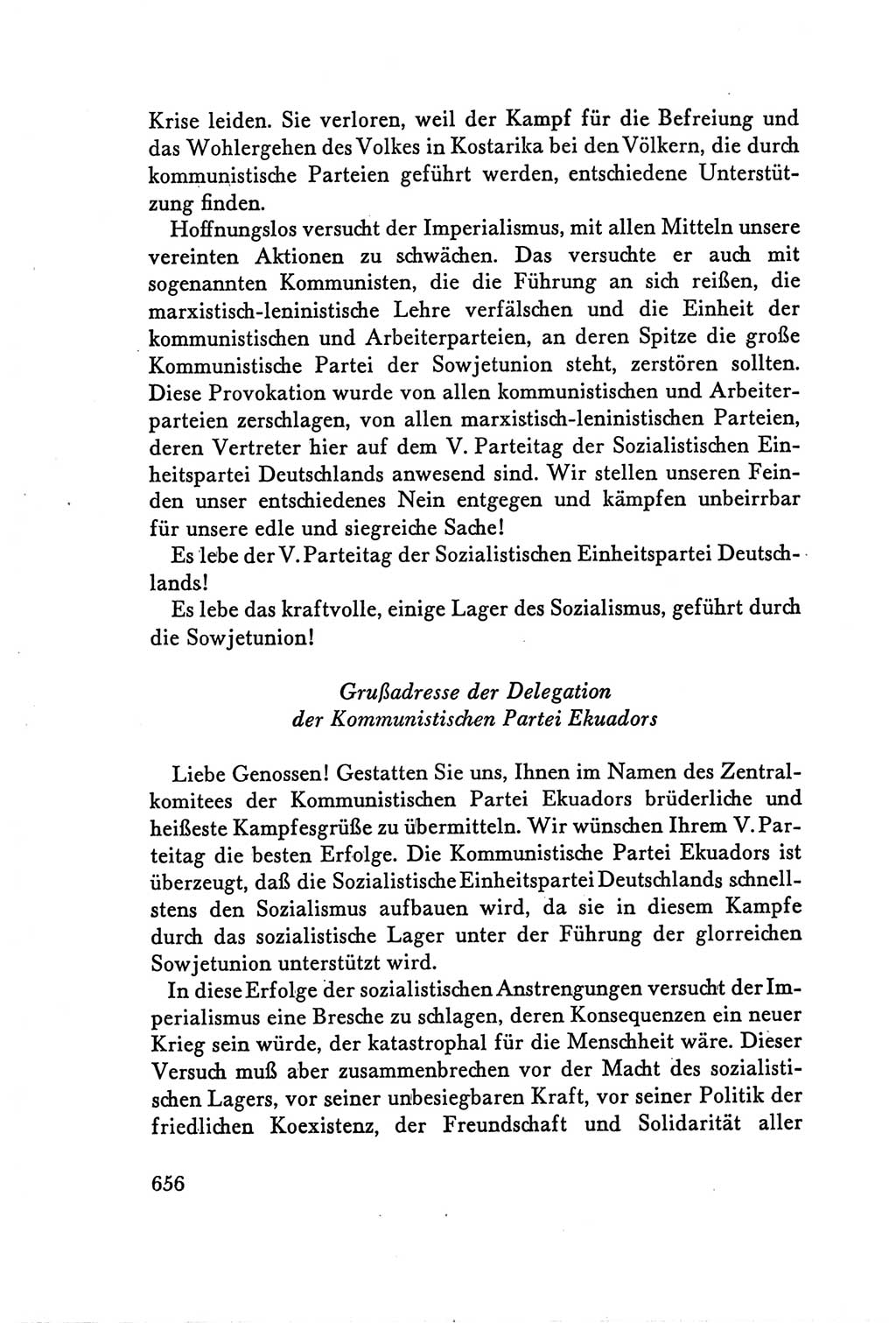 Protokoll der Verhandlungen des Ⅴ. Parteitages der Sozialistischen Einheitspartei Deutschlands (SED) [Deutsche Demokratische Republik (DDR)] 1958, Seite 656