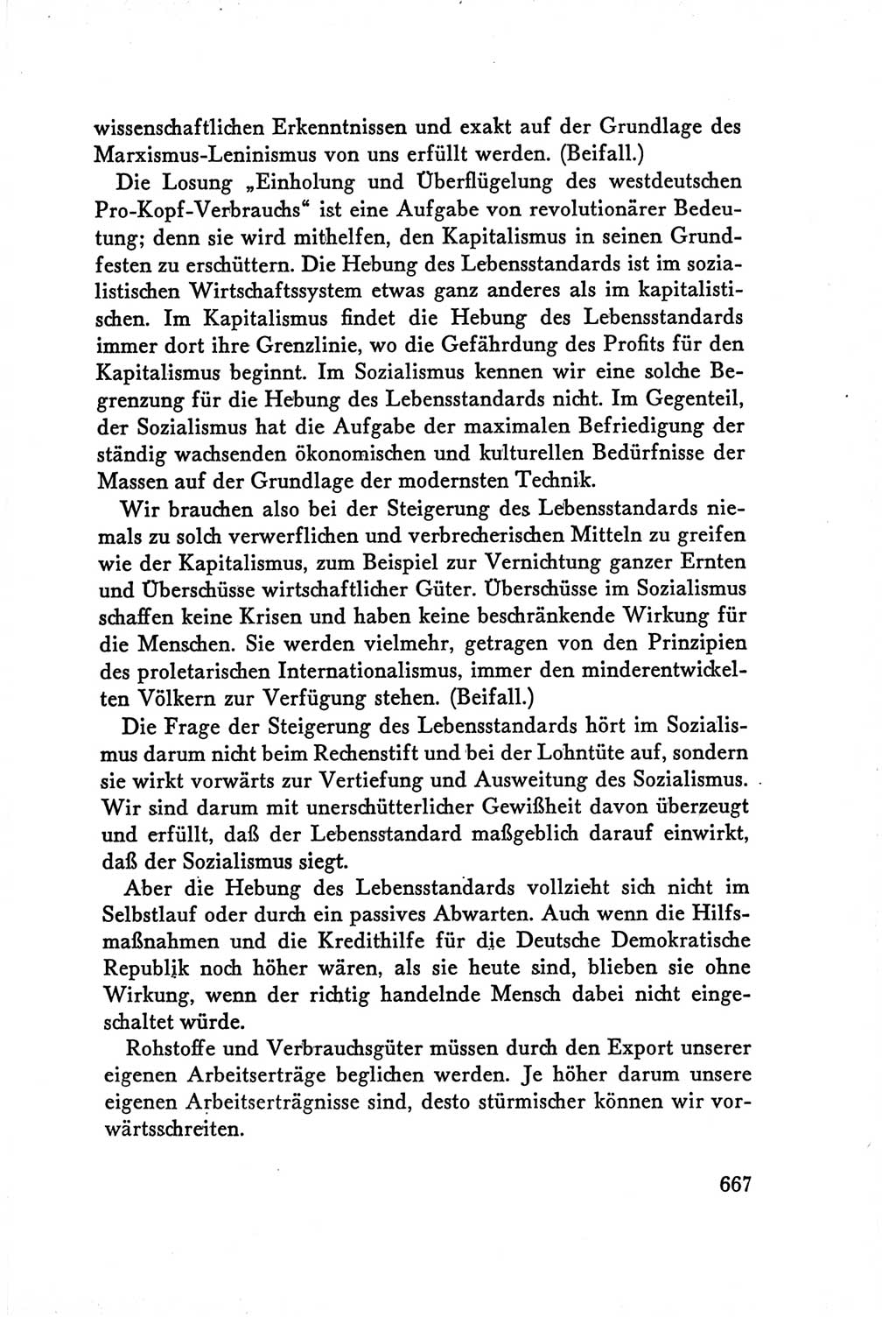 Protokoll der Verhandlungen des Ⅴ. Parteitages der Sozialistischen Einheitspartei Deutschlands (SED) [Deutsche Demokratische Republik (DDR)] 1958, Seite 667