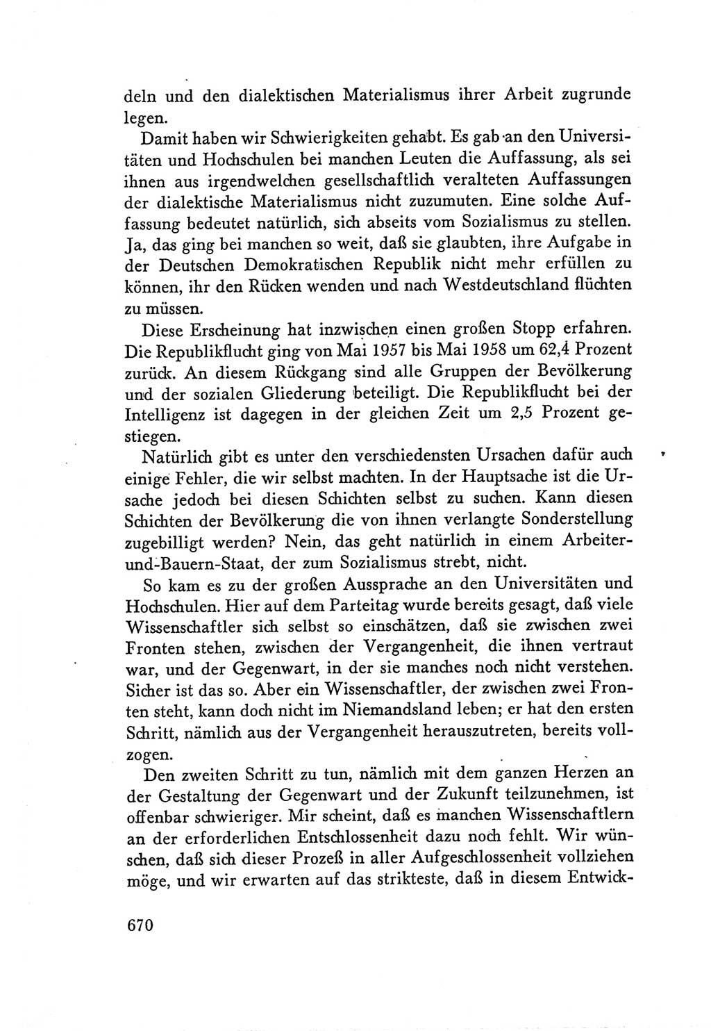 Protokoll der Verhandlungen des Ⅴ. Parteitages der Sozialistischen Einheitspartei Deutschlands (SED) [Deutsche Demokratische Republik (DDR)] 1958, Seite 670