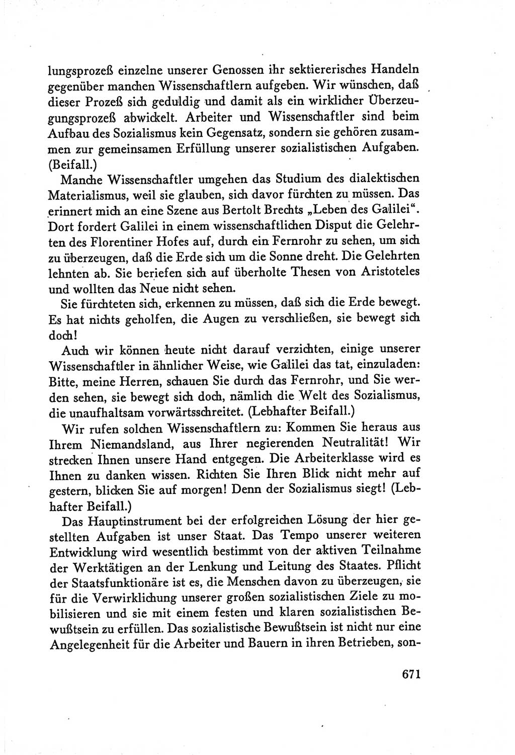 Protokoll der Verhandlungen des Ⅴ. Parteitages der Sozialistischen Einheitspartei Deutschlands (SED) [Deutsche Demokratische Republik (DDR)] 1958, Seite 671