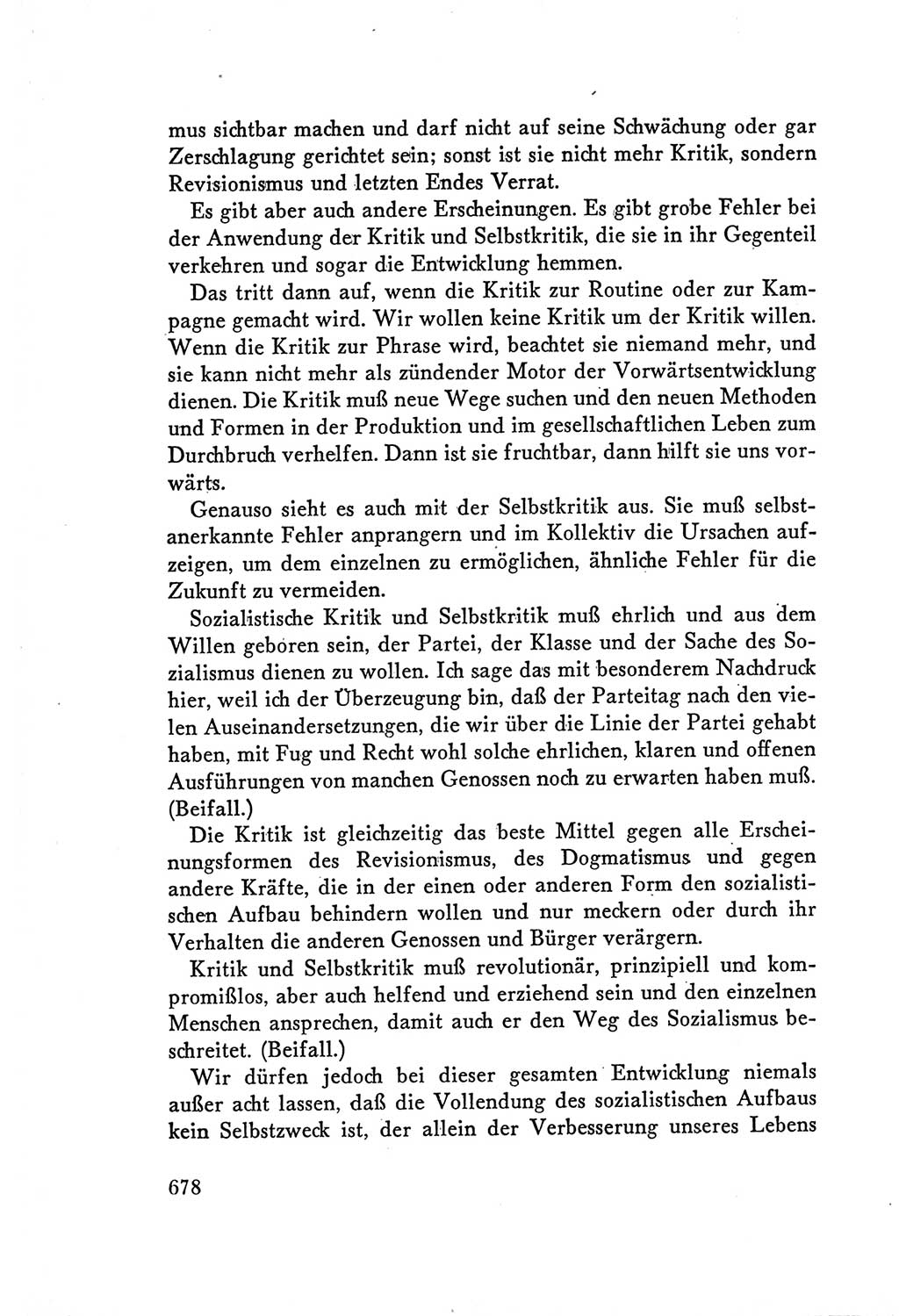 Protokoll der Verhandlungen des Ⅴ. Parteitages der Sozialistischen Einheitspartei Deutschlands (SED) [Deutsche Demokratische Republik (DDR)] 1958, Seite 678