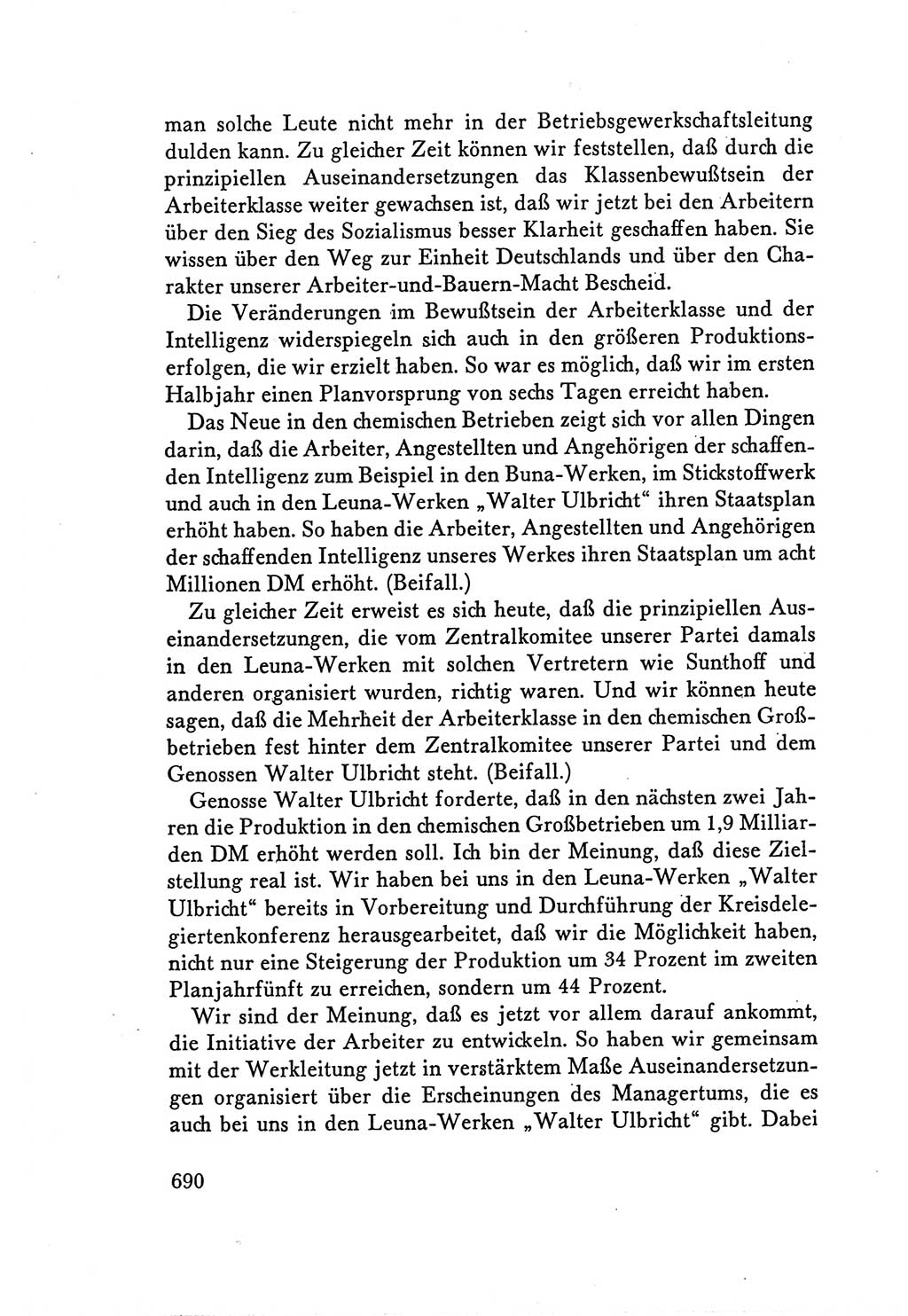 Protokoll der Verhandlungen des Ⅴ. Parteitages der Sozialistischen Einheitspartei Deutschlands (SED) [Deutsche Demokratische Republik (DDR)] 1958, Seite 690