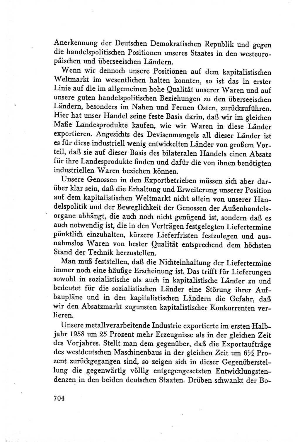 Protokoll der Verhandlungen des Ⅴ. Parteitages der Sozialistischen Einheitspartei Deutschlands (SED) [Deutsche Demokratische Republik (DDR)] 1958, Seite 704