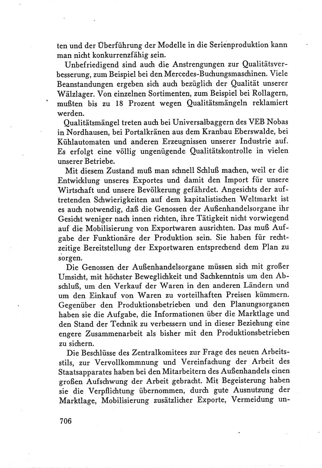 Protokoll der Verhandlungen des Ⅴ. Parteitages der Sozialistischen Einheitspartei Deutschlands (SED) [Deutsche Demokratische Republik (DDR)] 1958, Seite 706