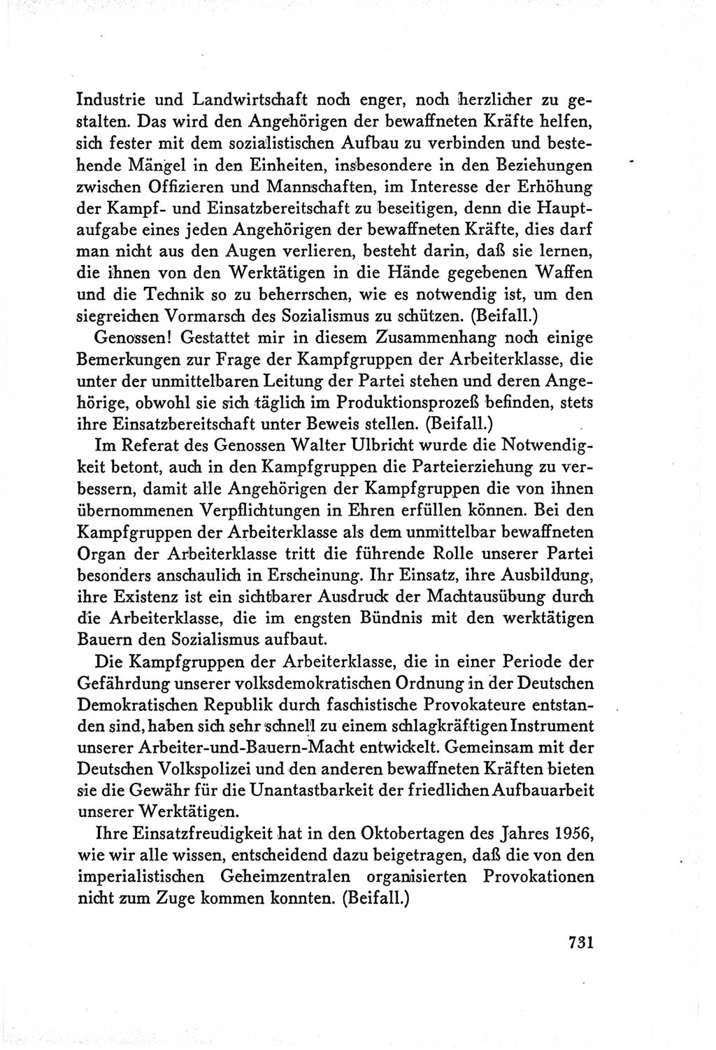 Protokoll der Verhandlungen des Ⅴ. Parteitages der Sozialistischen Einheitspartei Deutschlands (SED) [Deutsche Demokratische Republik (DDR)] 1958, Seite 731