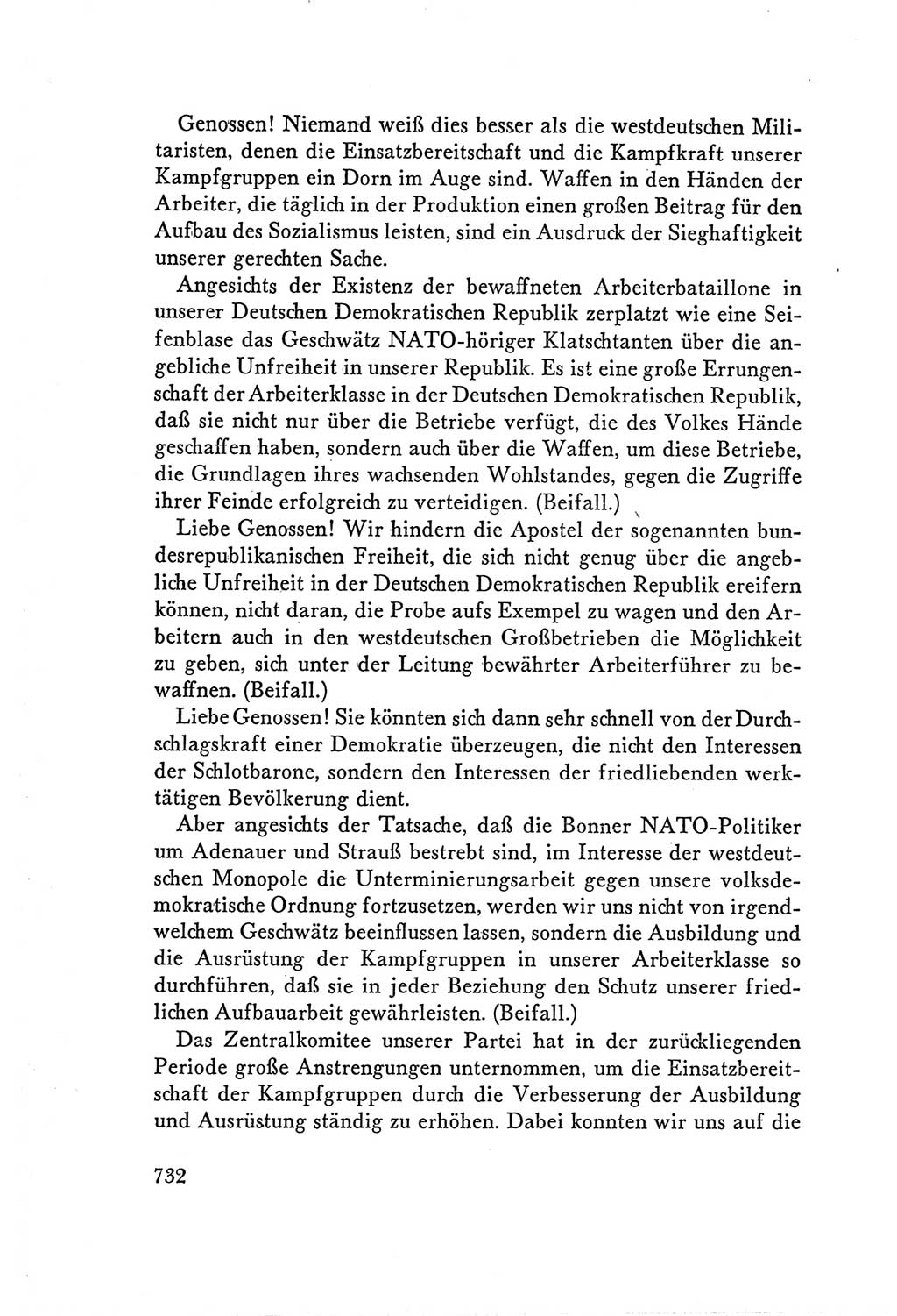 Protokoll der Verhandlungen des Ⅴ. Parteitages der Sozialistischen Einheitspartei Deutschlands (SED) [Deutsche Demokratische Republik (DDR)] 1958, Seite 732