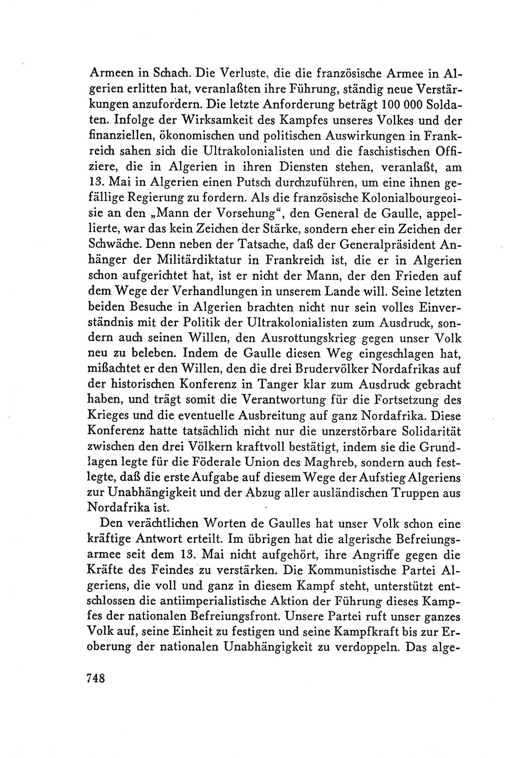 Protokoll der Verhandlungen des Ⅴ. Parteitages der Sozialistischen Einheitspartei Deutschlands (SED) [Deutsche Demokratische Republik (DDR)] 1958, Seite 748