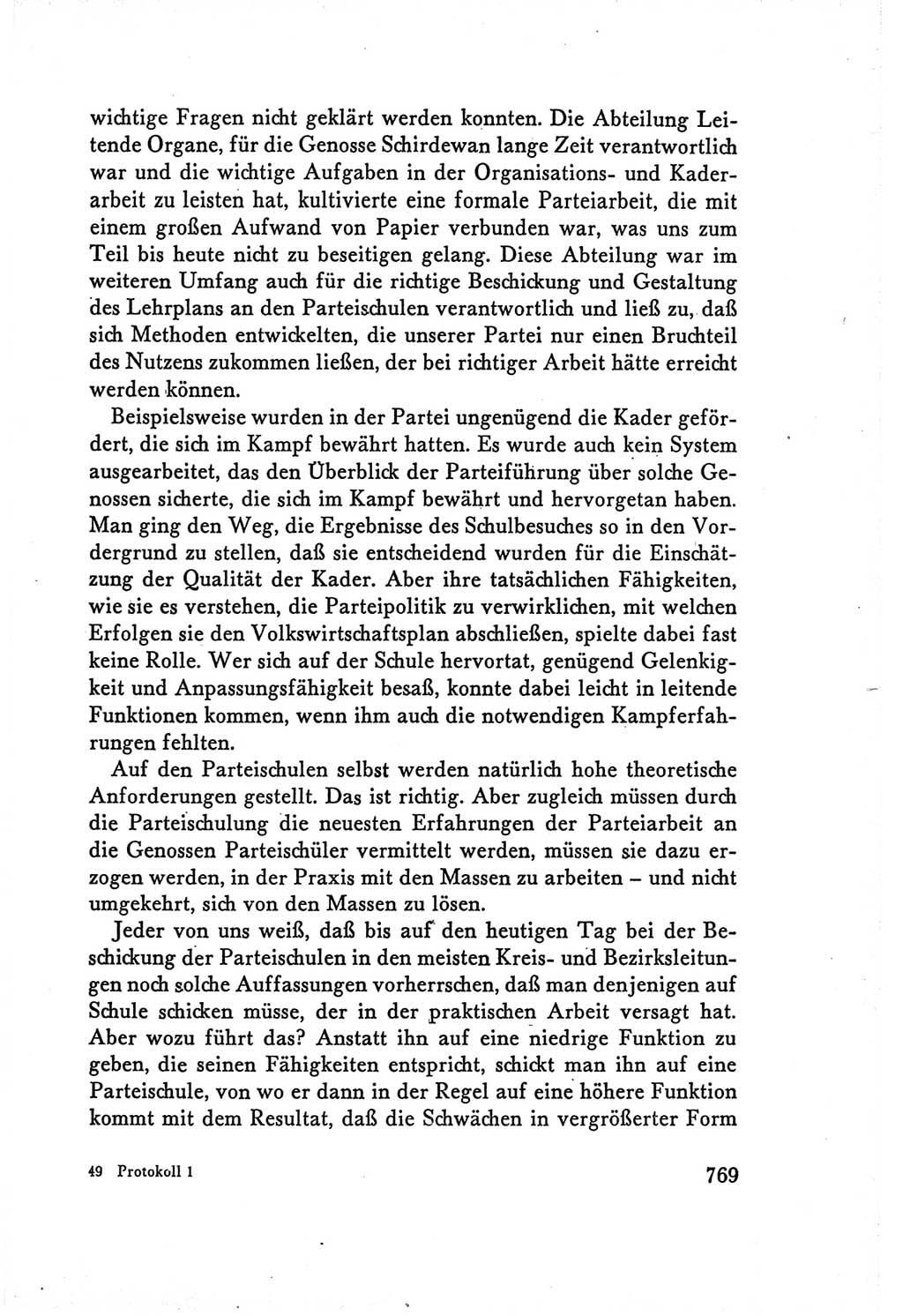 Protokoll der Verhandlungen des Ⅴ. Parteitages der Sozialistischen Einheitspartei Deutschlands (SED) [Deutsche Demokratische Republik (DDR)] 1958, Seite 769