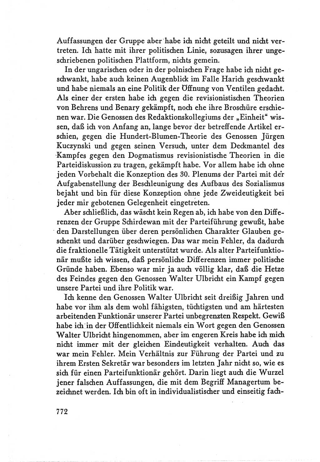 Protokoll der Verhandlungen des Ⅴ. Parteitages der Sozialistischen Einheitspartei Deutschlands (SED) [Deutsche Demokratische Republik (DDR)] 1958, Seite 772