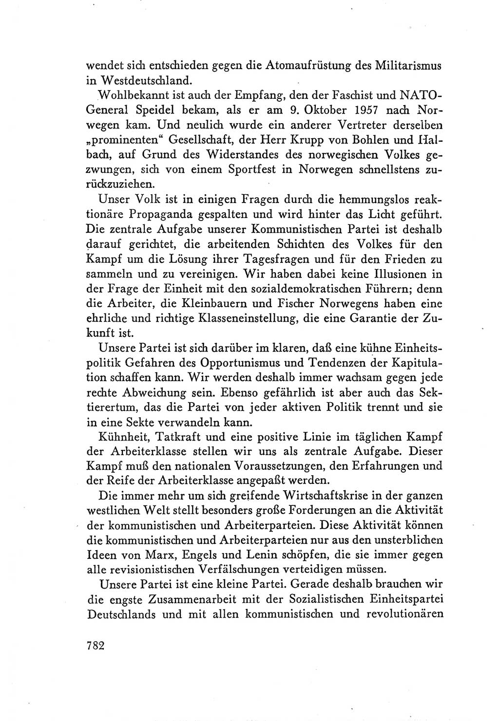 Protokoll der Verhandlungen des Ⅴ. Parteitages der Sozialistischen Einheitspartei Deutschlands (SED) [Deutsche Demokratische Republik (DDR)] 1958, Seite 782