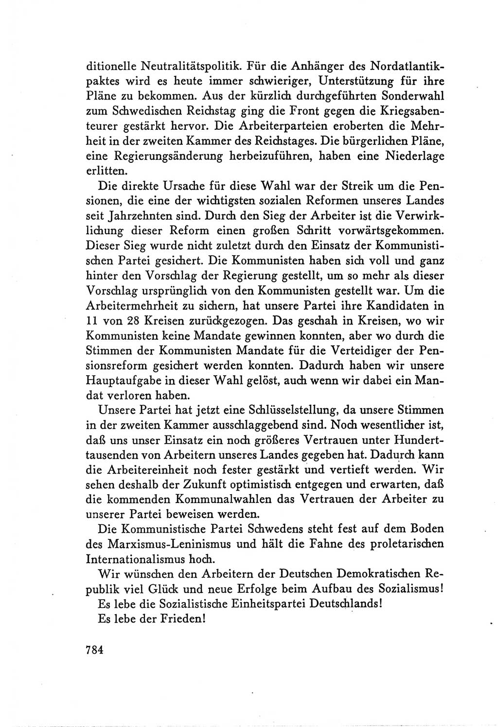 Protokoll der Verhandlungen des Ⅴ. Parteitages der Sozialistischen Einheitspartei Deutschlands (SED) [Deutsche Demokratische Republik (DDR)] 1958, Seite 784