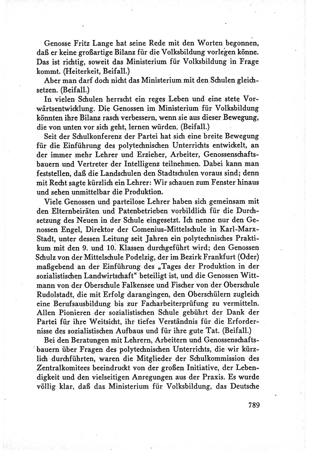 Protokoll der Verhandlungen des Ⅴ. Parteitages der Sozialistischen Einheitspartei Deutschlands (SED) [Deutsche Demokratische Republik (DDR)] 1958, Seite 789