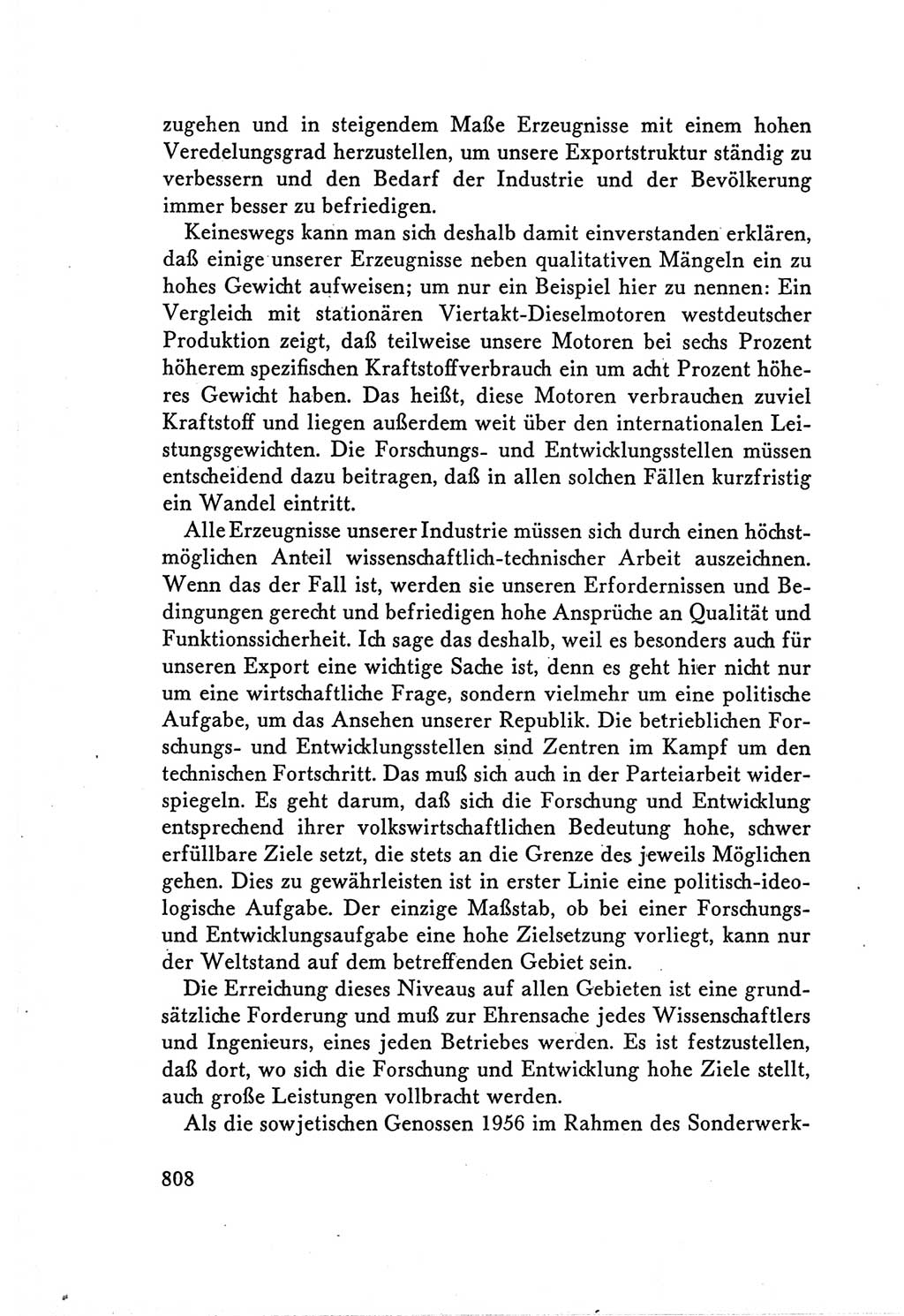 Protokoll der Verhandlungen des Ⅴ. Parteitages der Sozialistischen Einheitspartei Deutschlands (SED) [Deutsche Demokratische Republik (DDR)] 1958, Seite 808