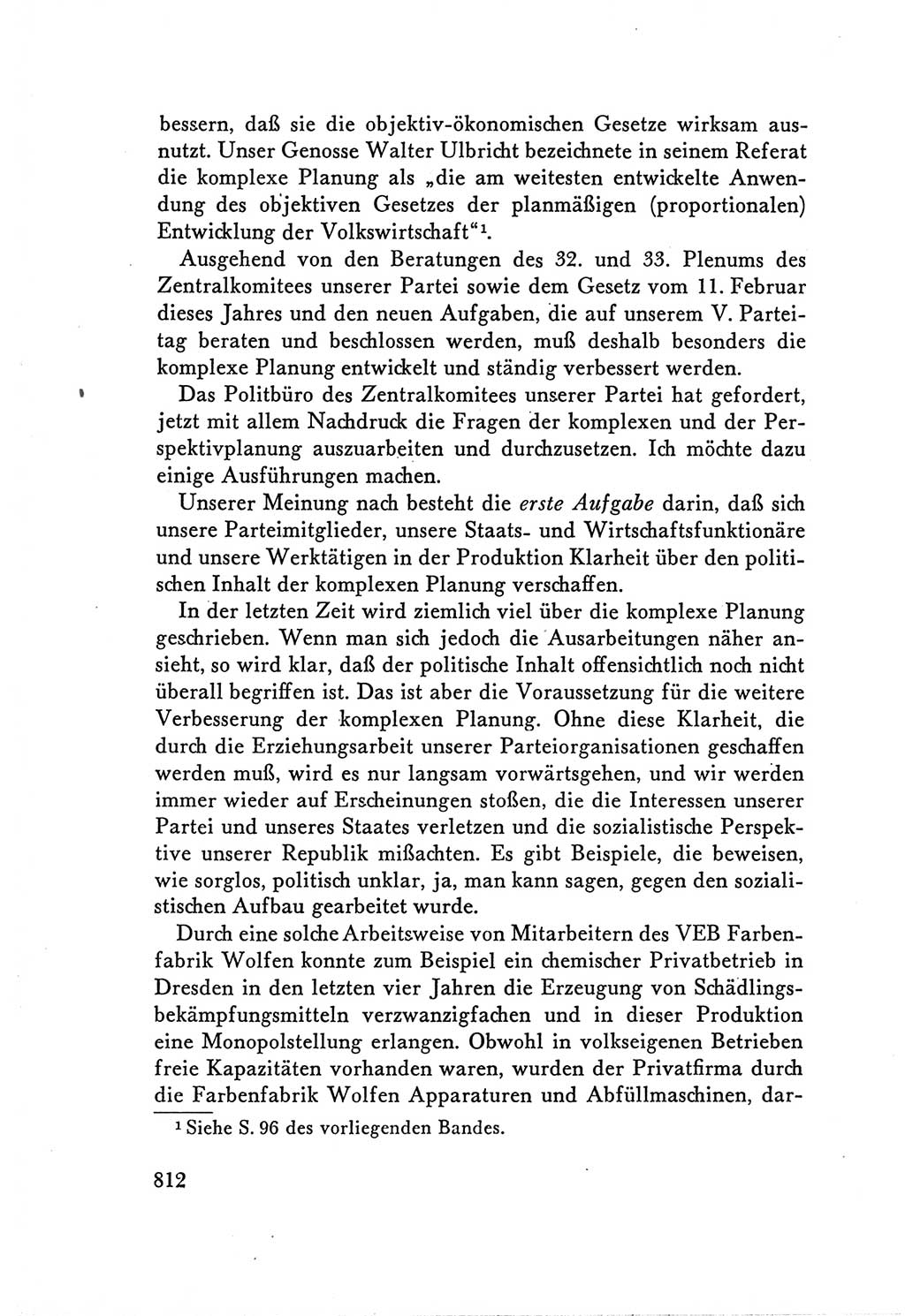 Protokoll der Verhandlungen des Ⅴ. Parteitages der Sozialistischen Einheitspartei Deutschlands (SED) [Deutsche Demokratische Republik (DDR)] 1958, Seite 812