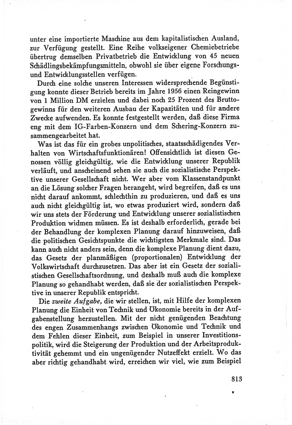 Protokoll der Verhandlungen des Ⅴ. Parteitages der Sozialistischen Einheitspartei Deutschlands (SED) [Deutsche Demokratische Republik (DDR)] 1958, Seite 813