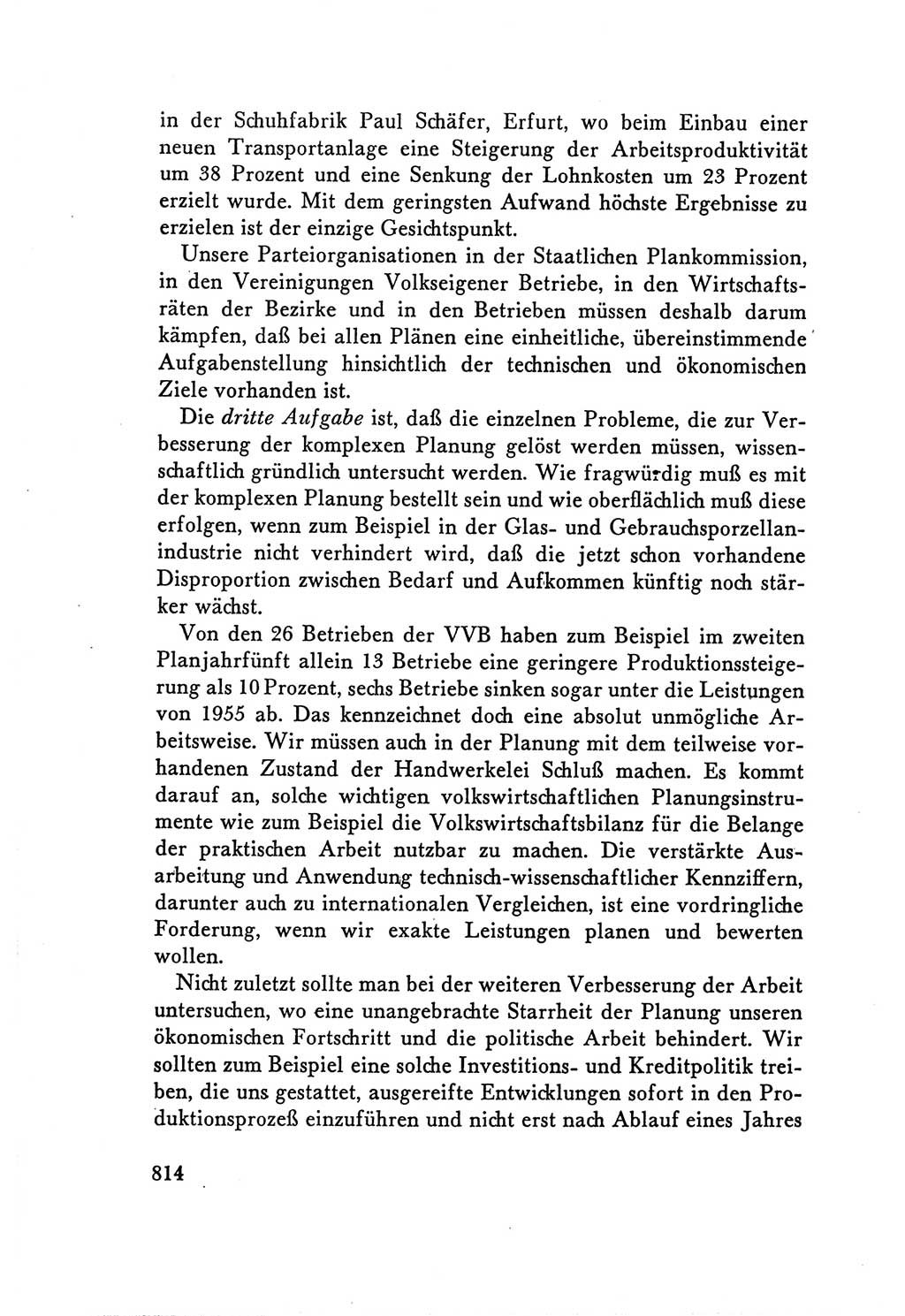 Protokoll der Verhandlungen des Ⅴ. Parteitages der Sozialistischen Einheitspartei Deutschlands (SED) [Deutsche Demokratische Republik (DDR)] 1958, Seite 814