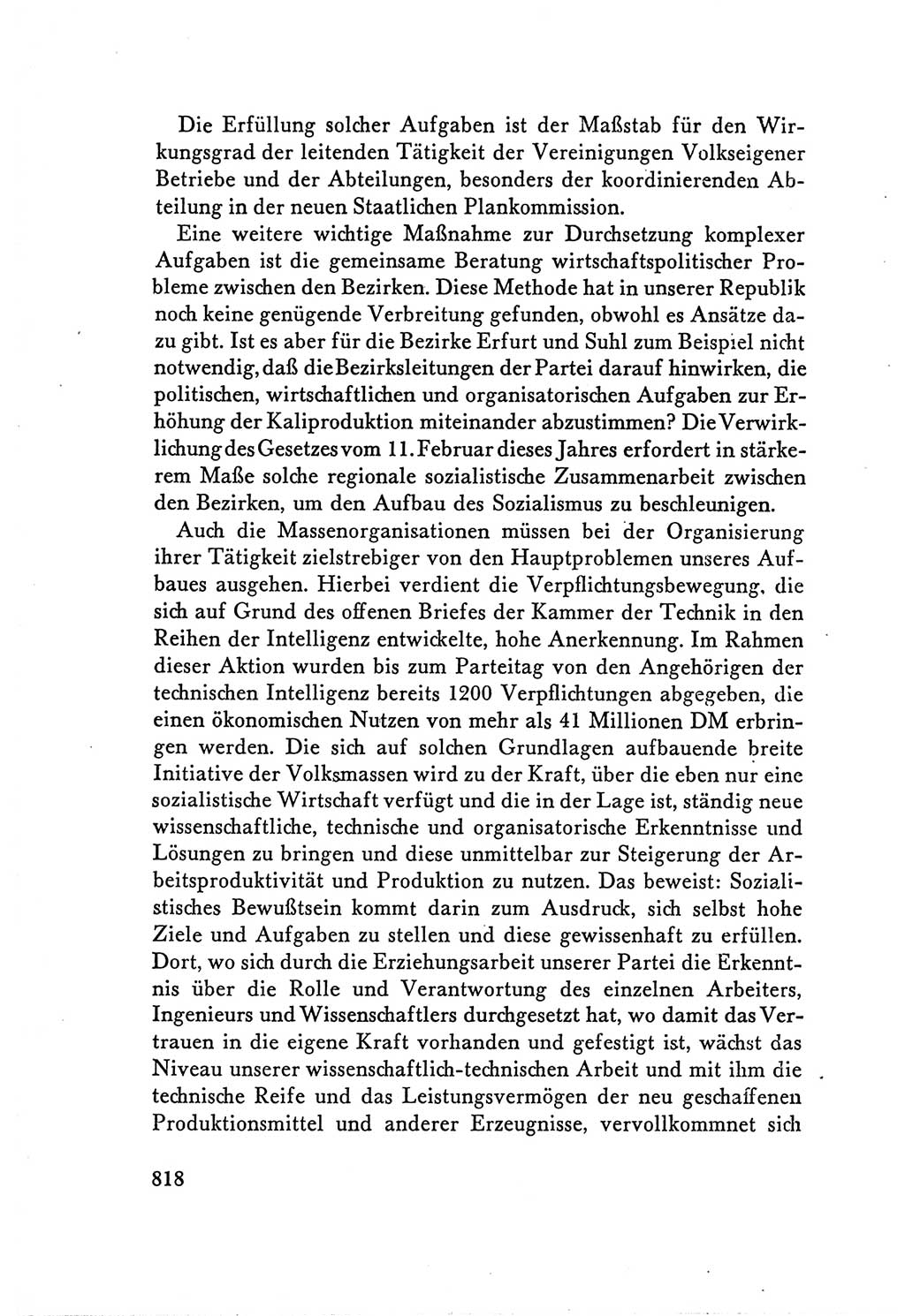 Protokoll der Verhandlungen des Ⅴ. Parteitages der Sozialistischen Einheitspartei Deutschlands (SED) [Deutsche Demokratische Republik (DDR)] 1958, Seite 818