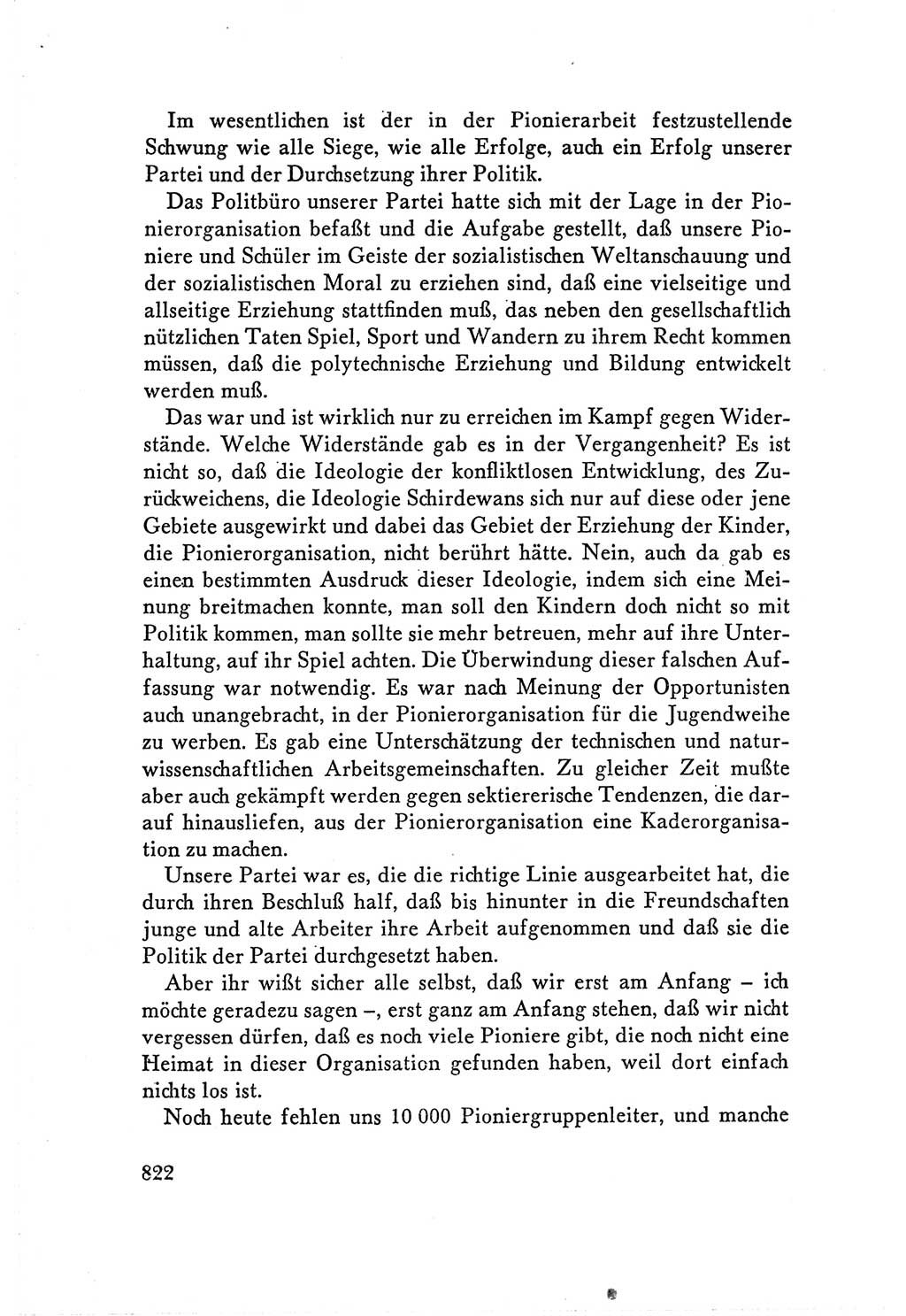 Protokoll der Verhandlungen des Ⅴ. Parteitages der Sozialistischen Einheitspartei Deutschlands (SED) [Deutsche Demokratische Republik (DDR)] 1958, Seite 822