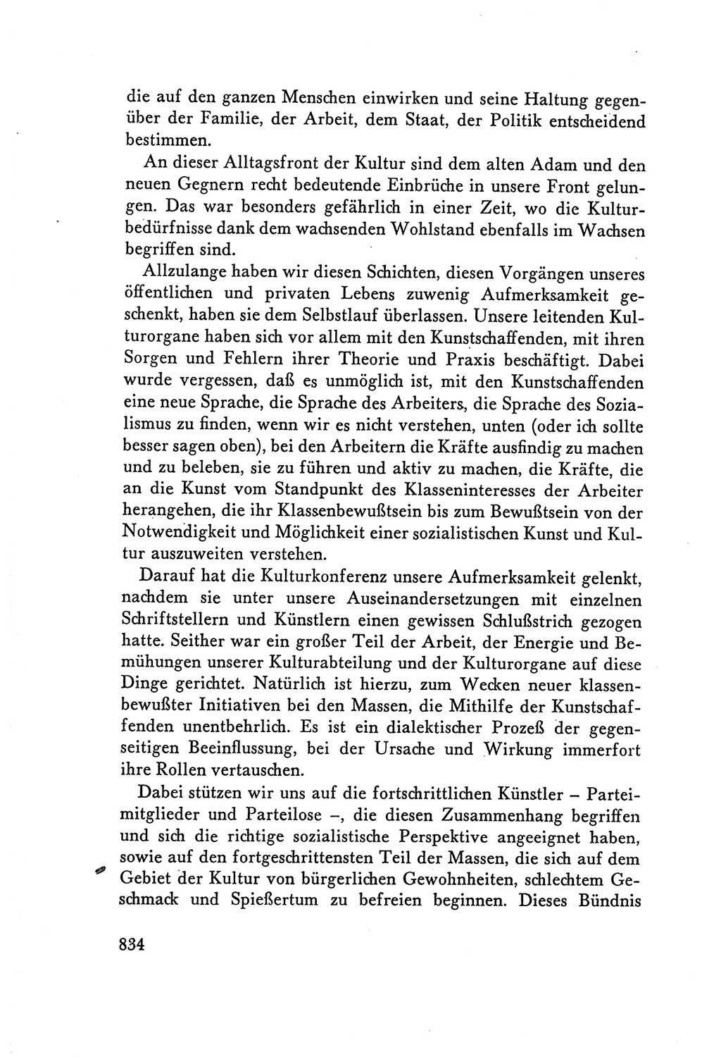 Protokoll der Verhandlungen des Ⅴ. Parteitages der Sozialistischen Einheitspartei Deutschlands (SED) [Deutsche Demokratische Republik (DDR)] 1958, Seite 834