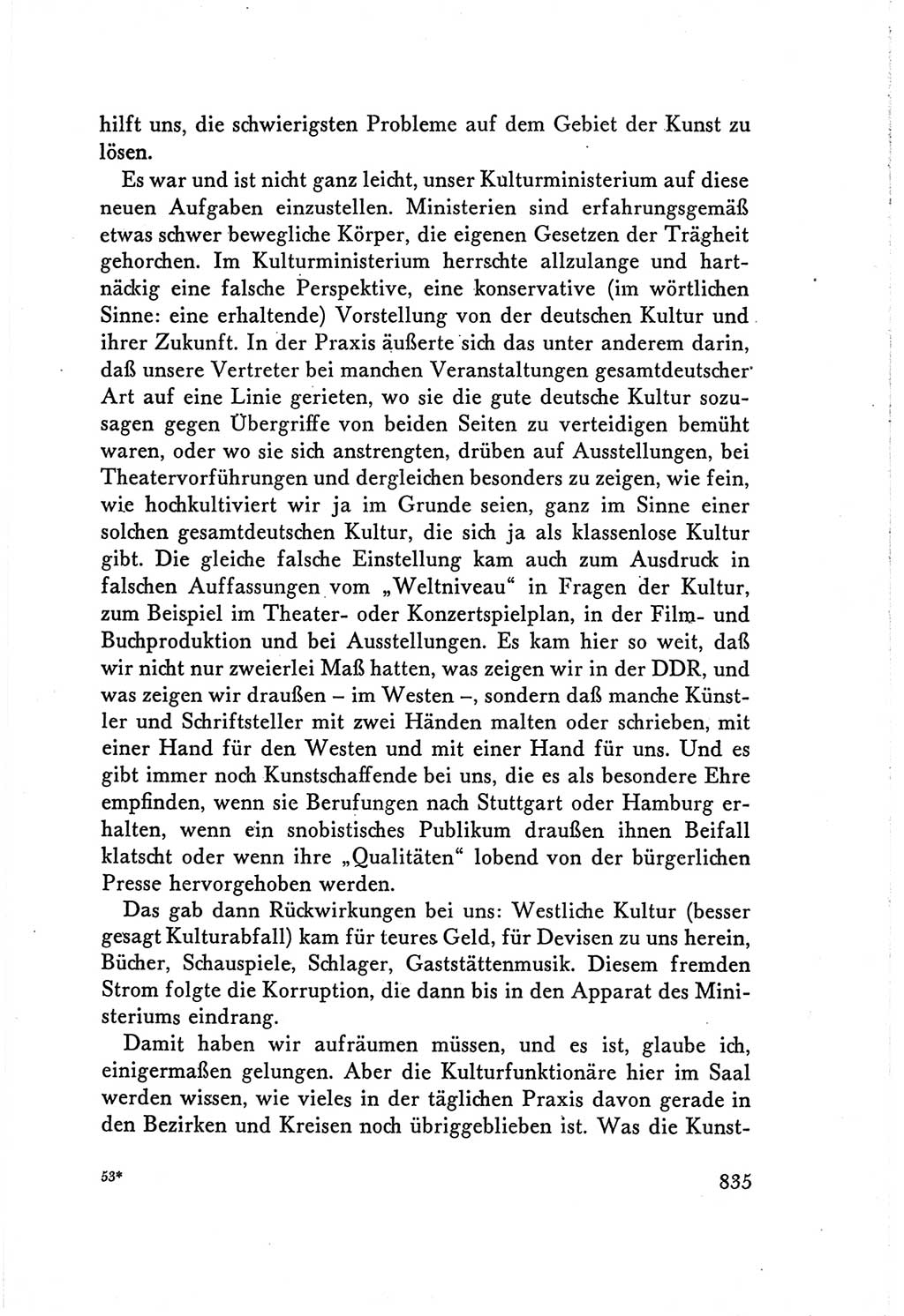 Protokoll der Verhandlungen des Ⅴ. Parteitages der Sozialistischen Einheitspartei Deutschlands (SED) [Deutsche Demokratische Republik (DDR)] 1958, Seite 835