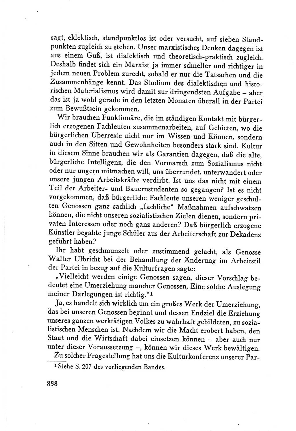 Protokoll der Verhandlungen des Ⅴ. Parteitages der Sozialistischen Einheitspartei Deutschlands (SED) [Deutsche Demokratische Republik (DDR)] 1958, Seite 838