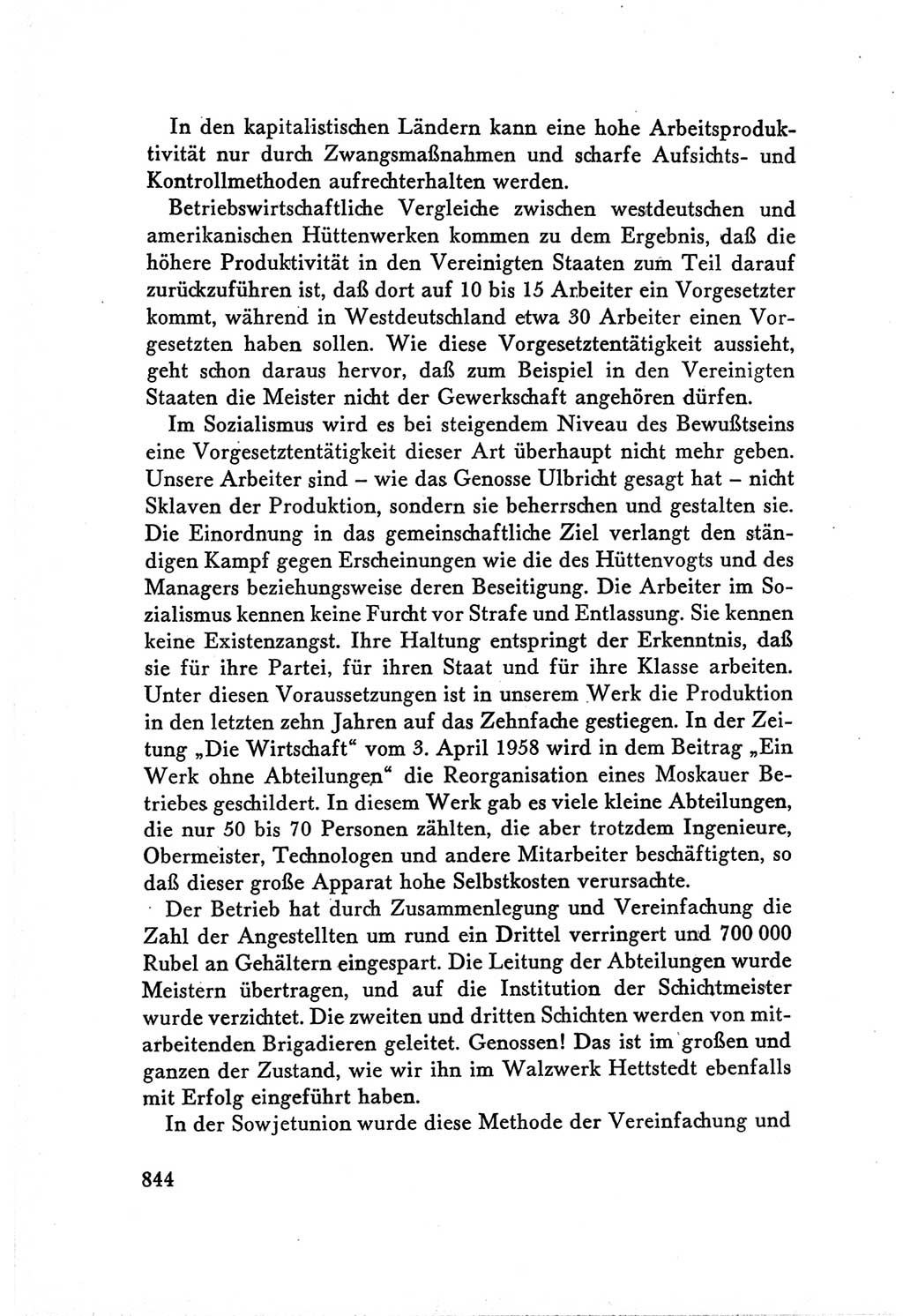 Protokoll der Verhandlungen des Ⅴ. Parteitages der Sozialistischen Einheitspartei Deutschlands (SED) [Deutsche Demokratische Republik (DDR)] 1958, Seite 844