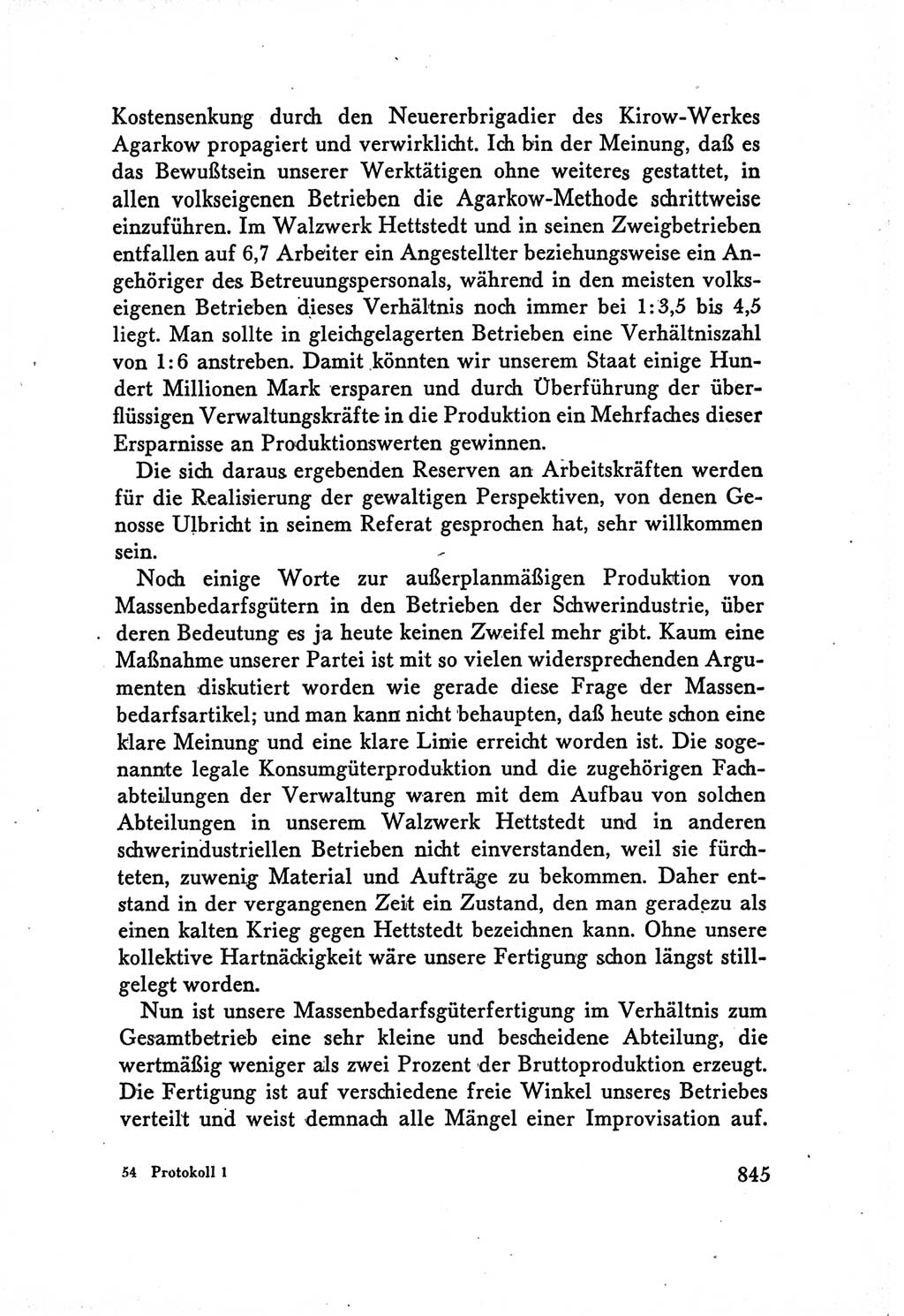 Protokoll der Verhandlungen des Ⅴ. Parteitages der Sozialistischen Einheitspartei Deutschlands (SED) [Deutsche Demokratische Republik (DDR)] 1958, Seite 845