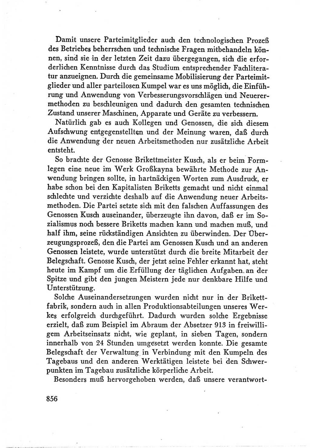 Protokoll der Verhandlungen des Ⅴ. Parteitages der Sozialistischen Einheitspartei Deutschlands (SED) [Deutsche Demokratische Republik (DDR)] 1958, Seite 856