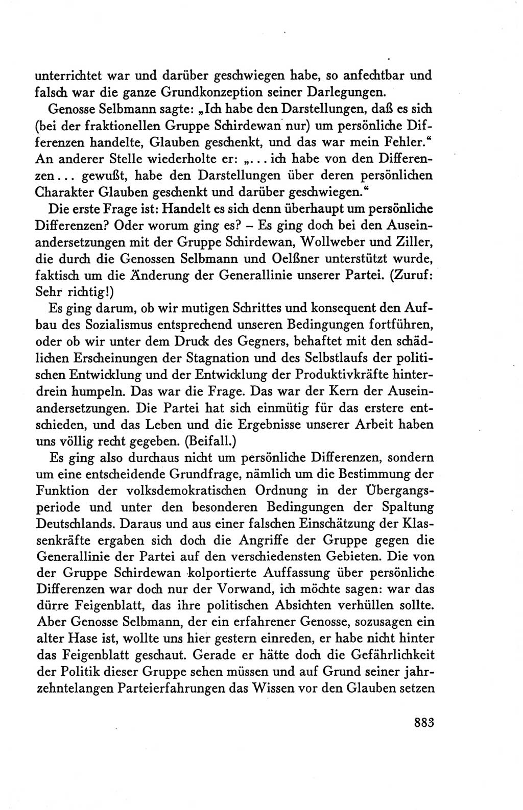 Protokoll der Verhandlungen des Ⅴ. Parteitages der Sozialistischen Einheitspartei Deutschlands (SED) [Deutsche Demokratische Republik (DDR)] 1958, Seite 883