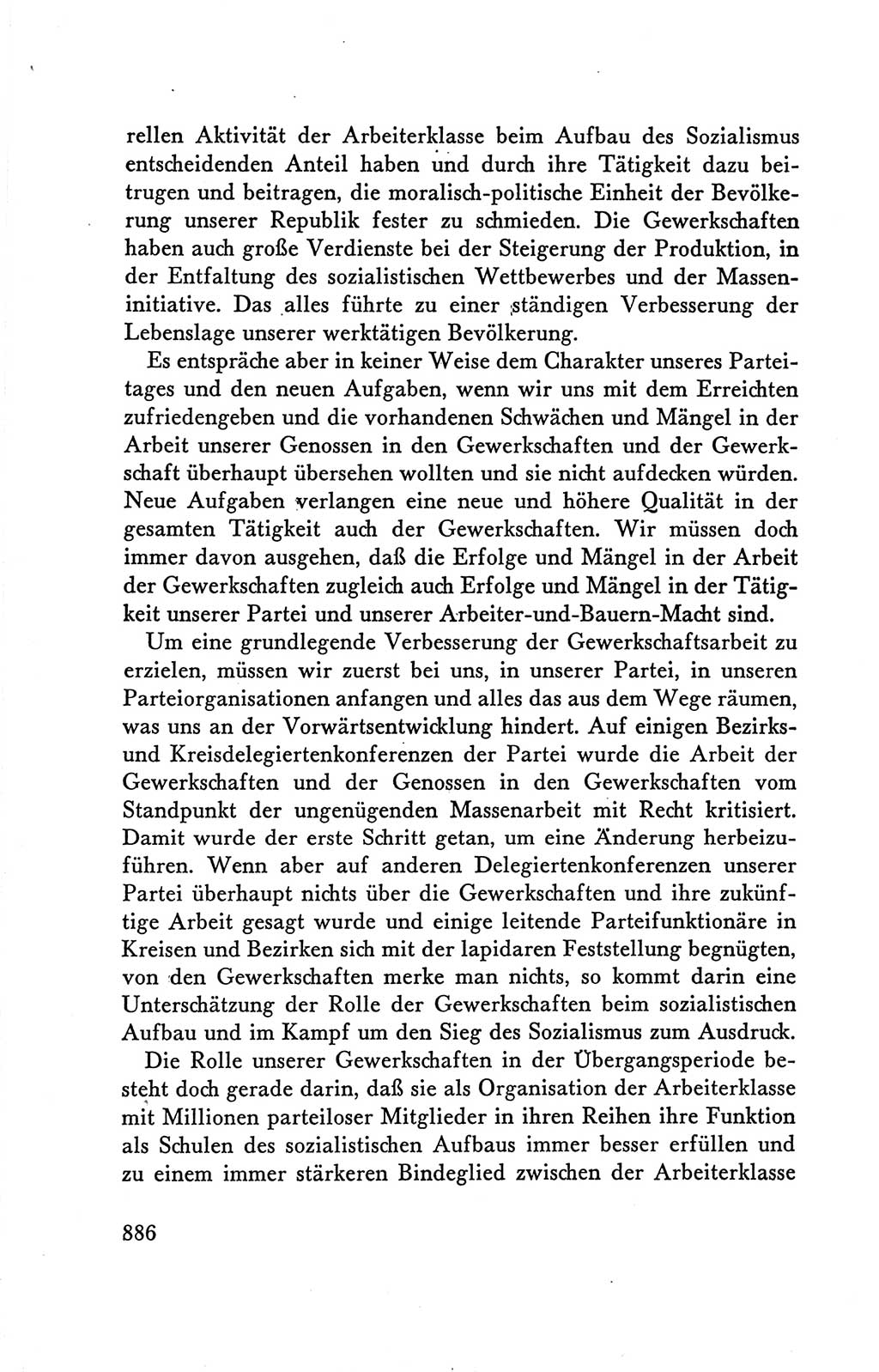 Protokoll der Verhandlungen des Ⅴ. Parteitages der Sozialistischen Einheitspartei Deutschlands (SED) [Deutsche Demokratische Republik (DDR)] 1958, Seite 886