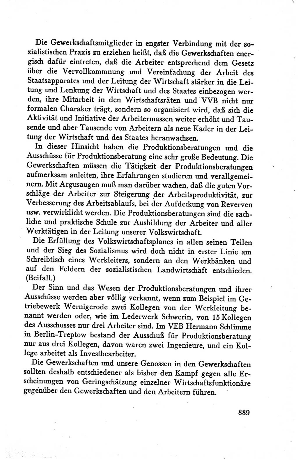 Protokoll der Verhandlungen des Ⅴ. Parteitages der Sozialistischen Einheitspartei Deutschlands (SED) [Deutsche Demokratische Republik (DDR)] 1958, Seite 889